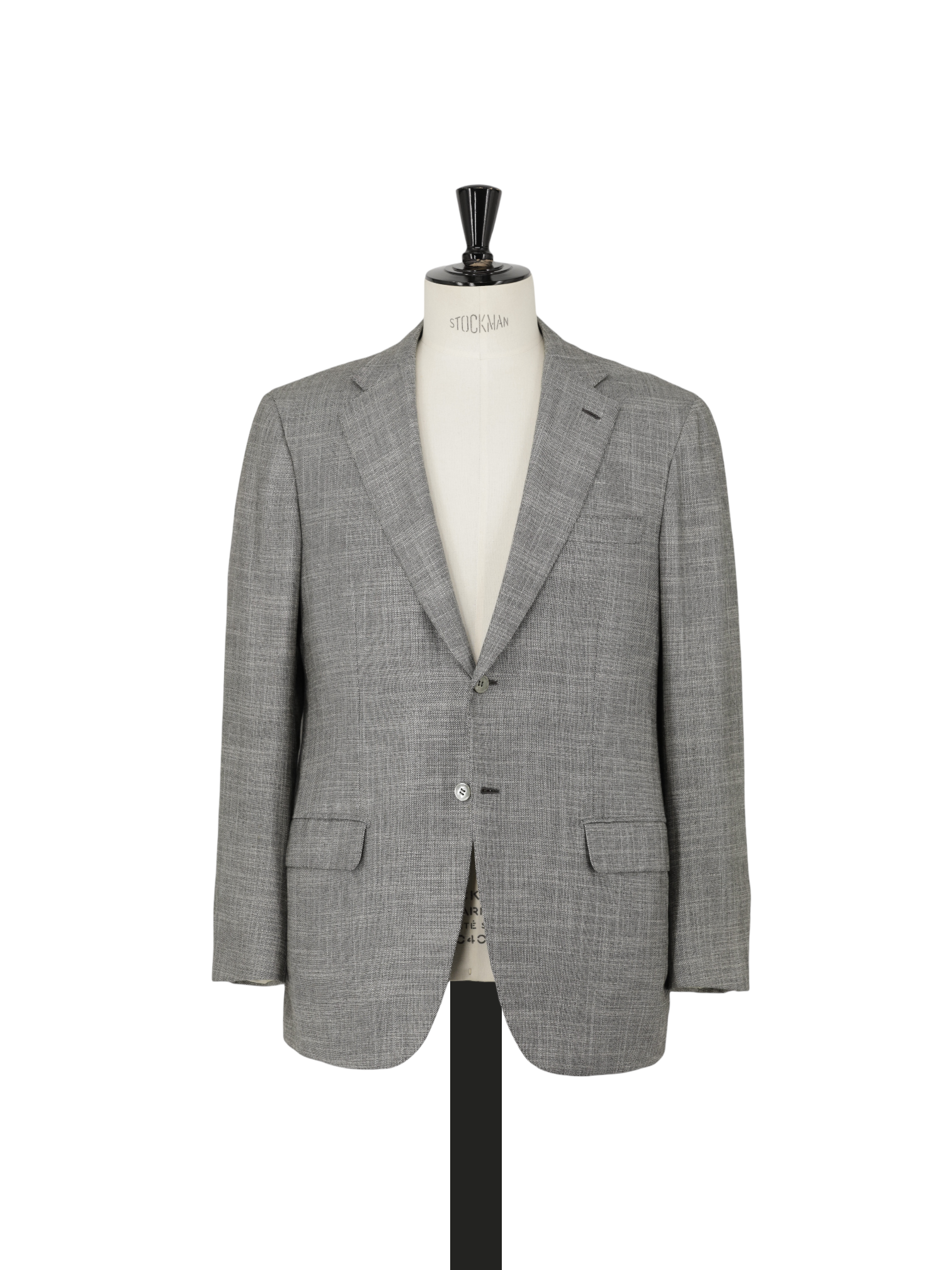 Brioni Light Grey Cashmere & Silk Micro-Pattern "Natural" Jacket