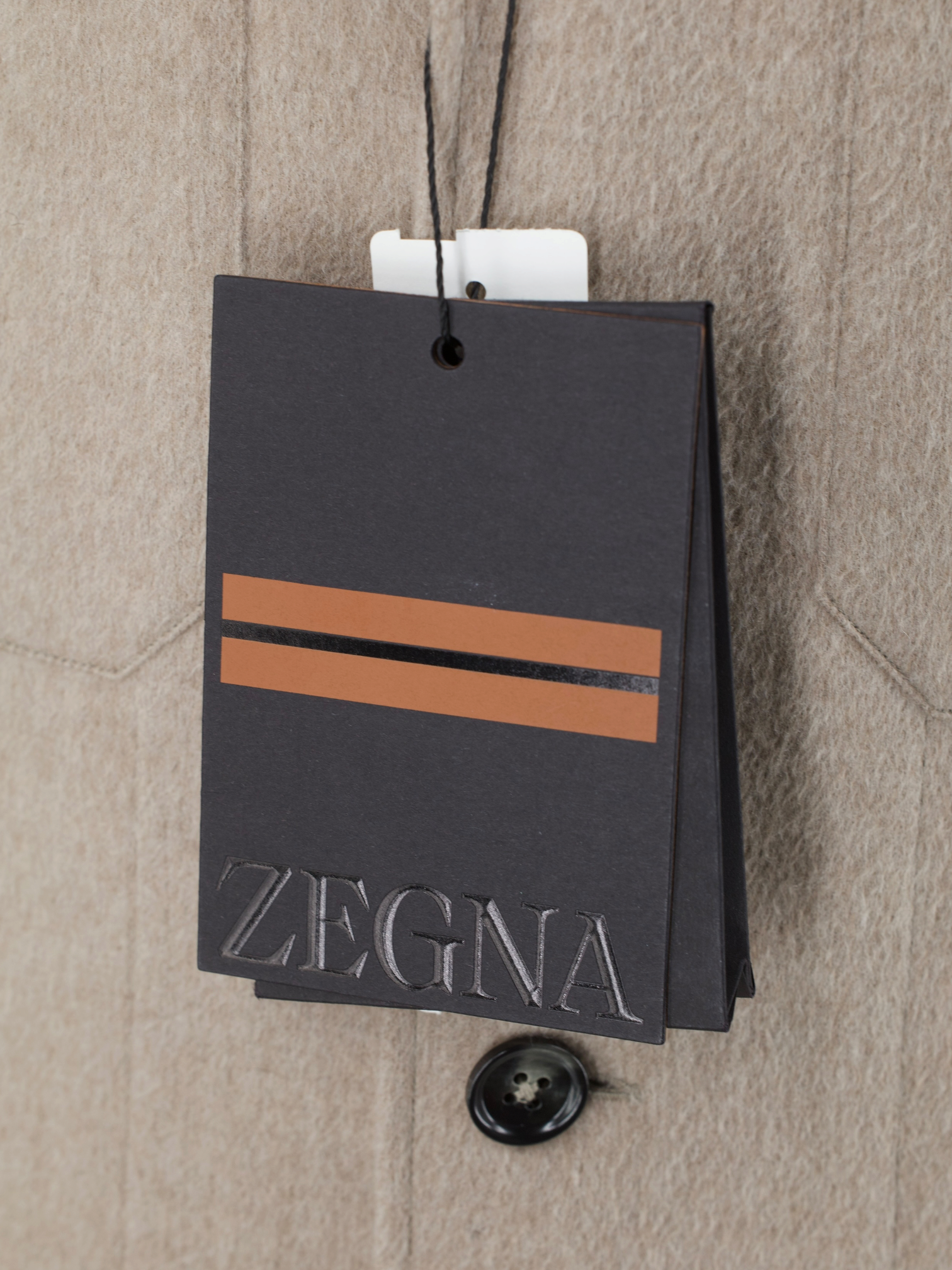 Ermenegildo Zegna Light Brown Oasi Cashmere Alba Overshirt