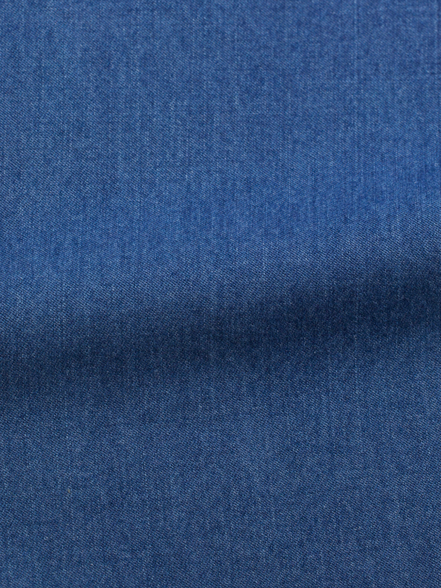 Finamore Blue Pure Cotton “Esclusiva” Sartorial Denim Shirt