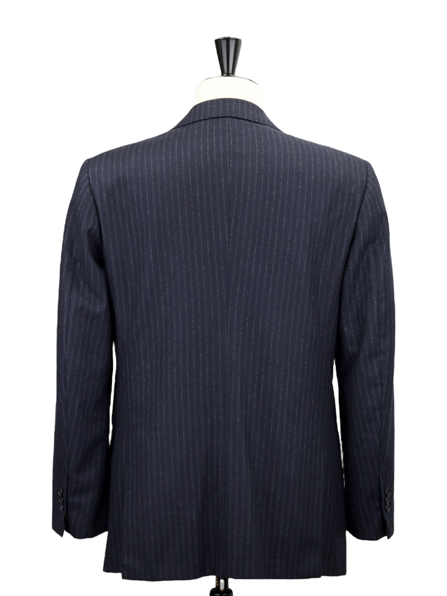 Kiton Navy & Light Blue Pure Cashmere Pinstripe Suit