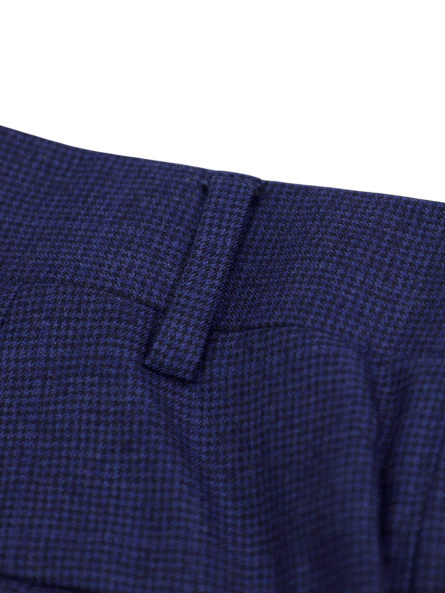 Canal Blue "Exclusive" Worsted Flannel Windowpane Trousers