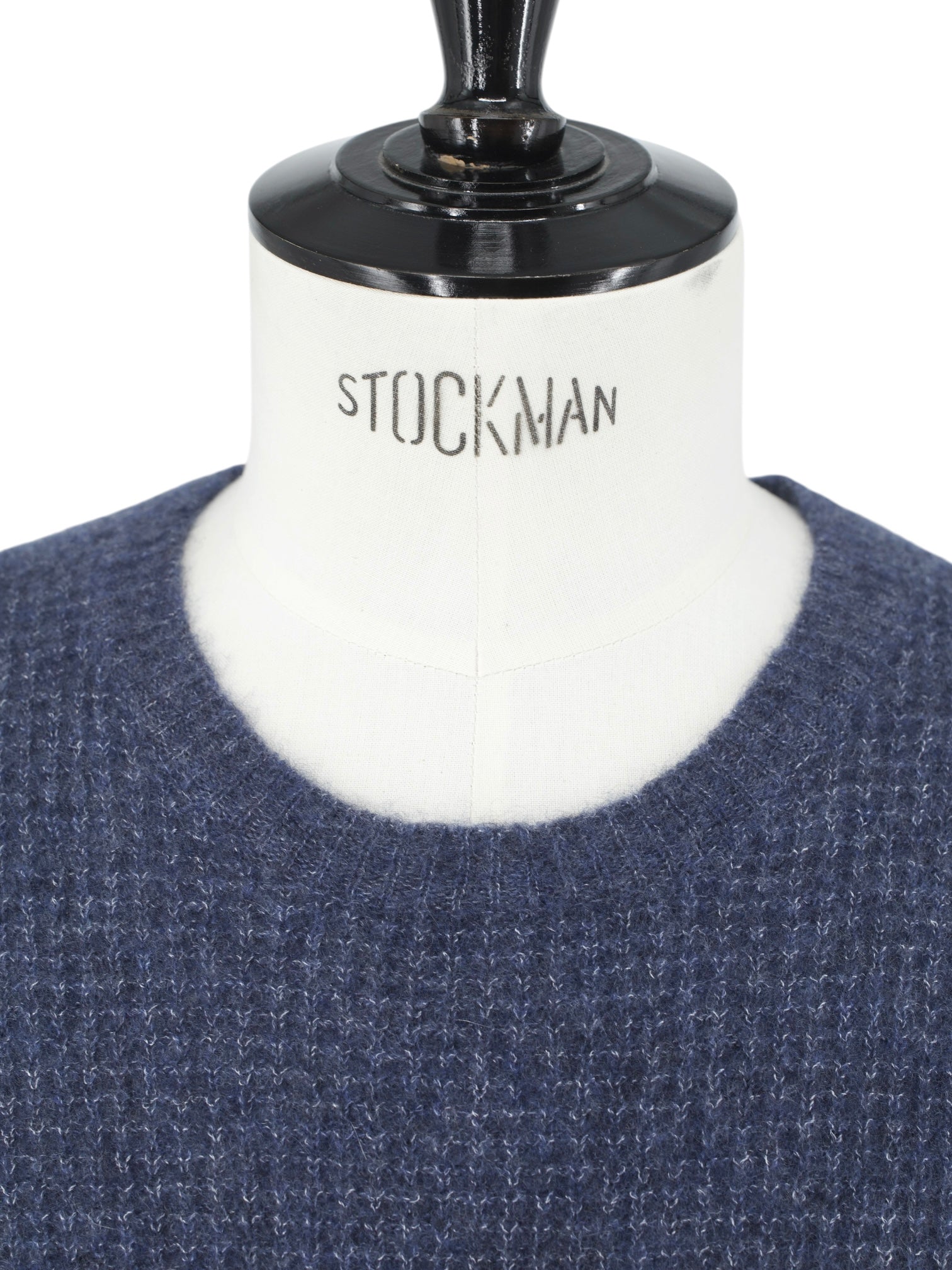 Ralph Lauren Purple Label Dark Blue Lightweight Cashmere & Silk Roundneck