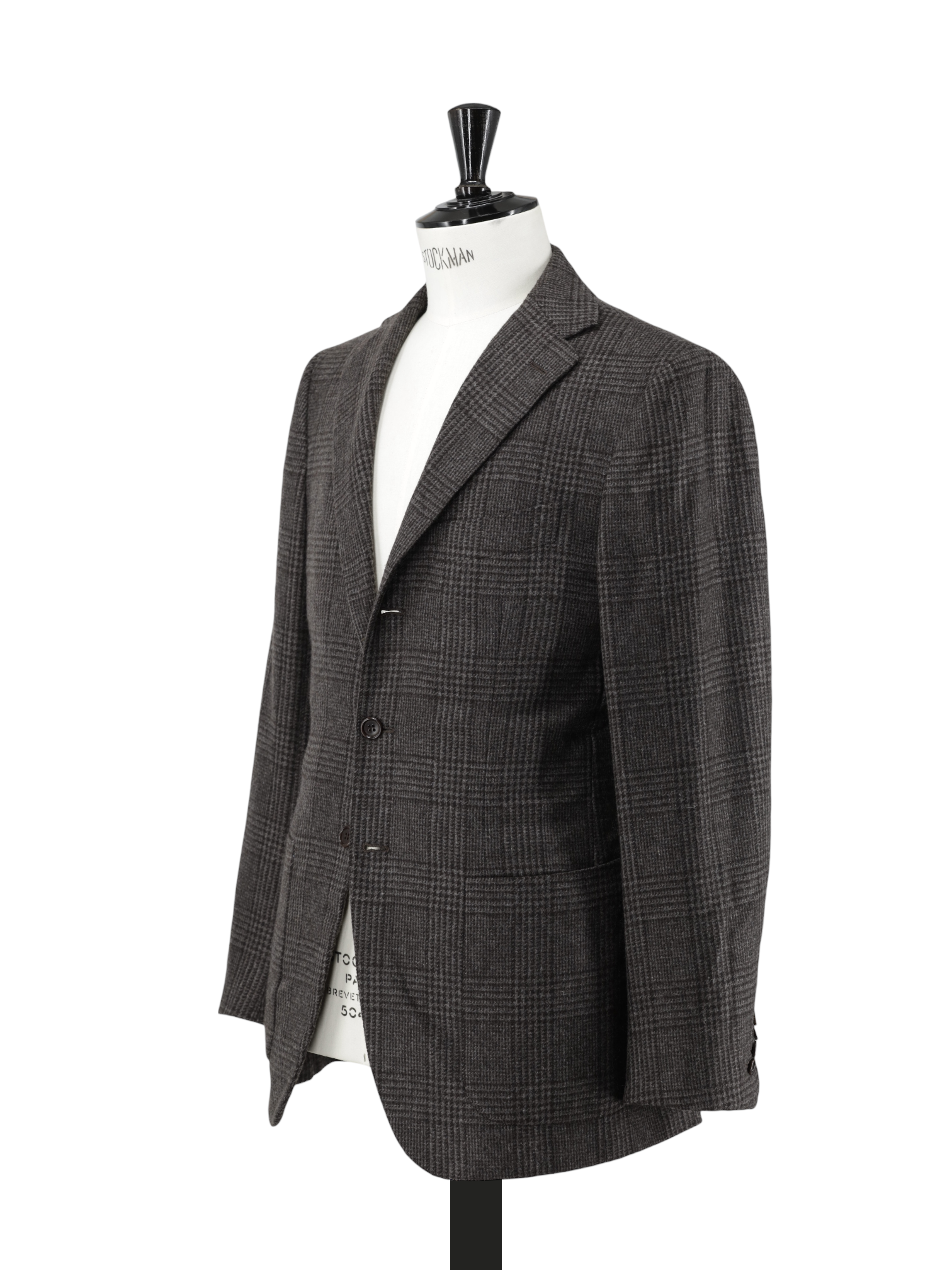 Kiton Taupe Cashmere, Angora & Silk Blend Prince of Wales Suit