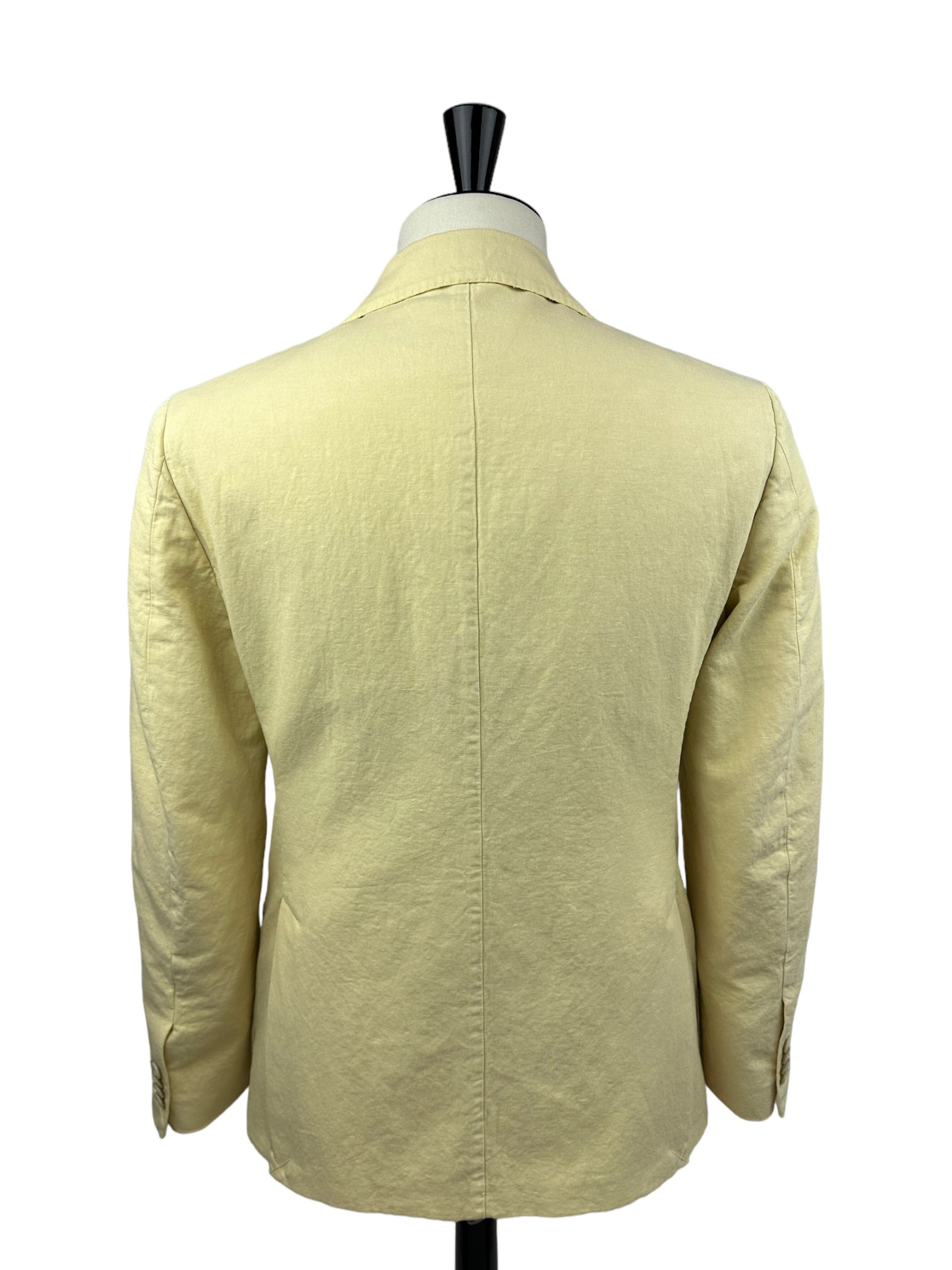 Caruso Yellow Cotton Blend Panarea Jacket