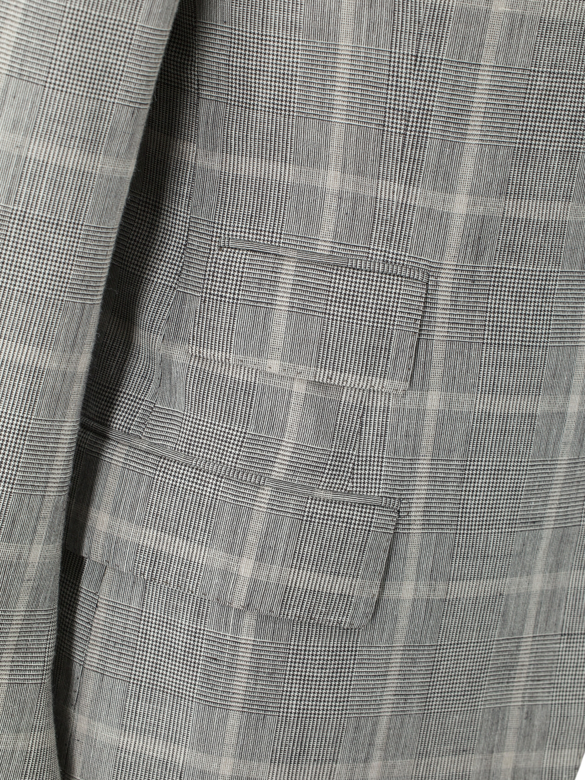 Cesare Attolini Taupe Wool, Silk & Linen Overcheck Summer Suit