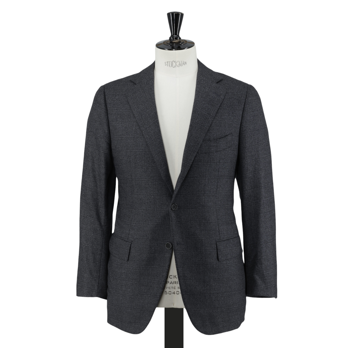 Cesare Attolini Dark Grey Super 160's Puppytooth Suit