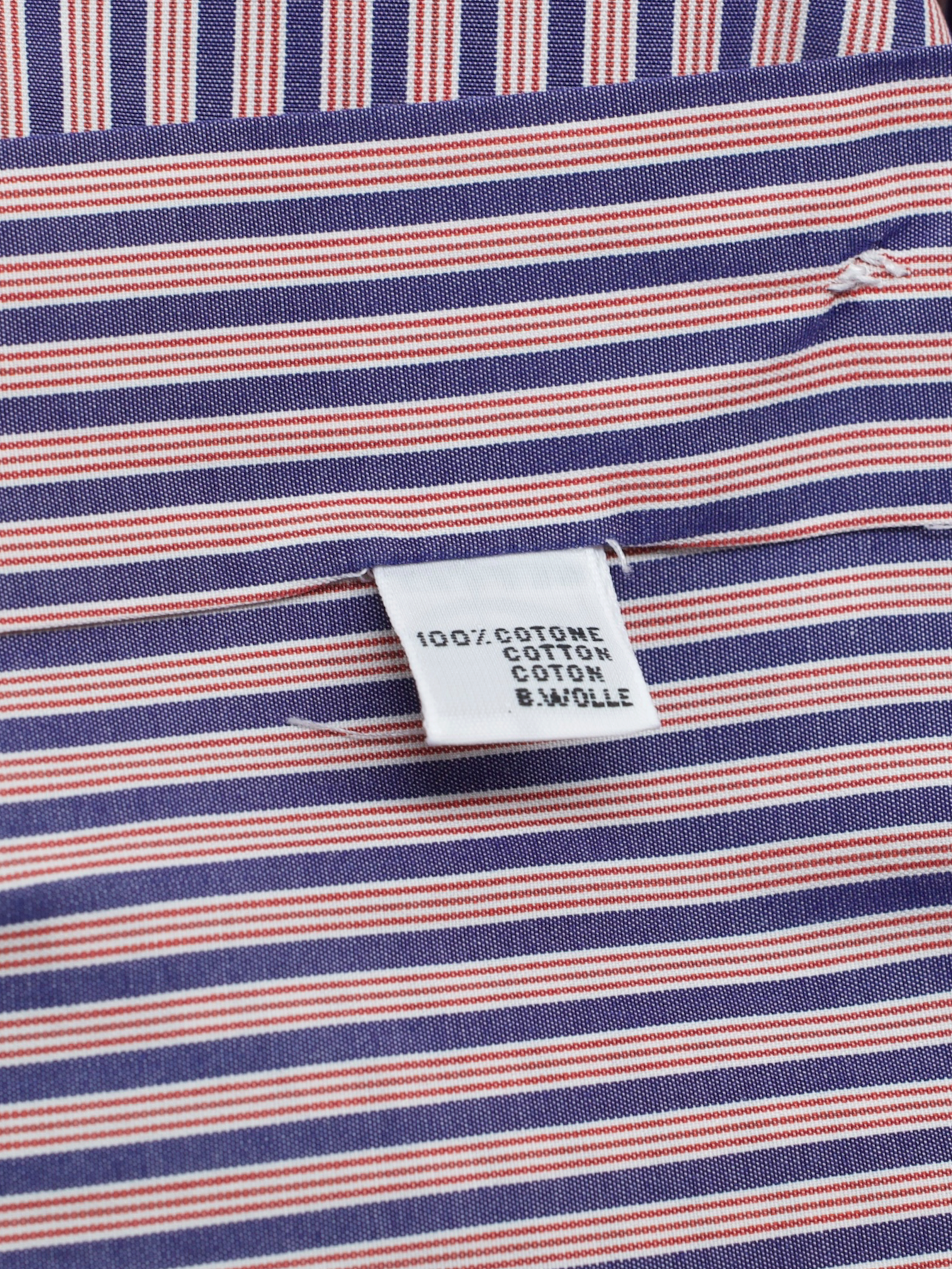 Kiton Pink & Purple Cotton Multi-Stripe Shirt