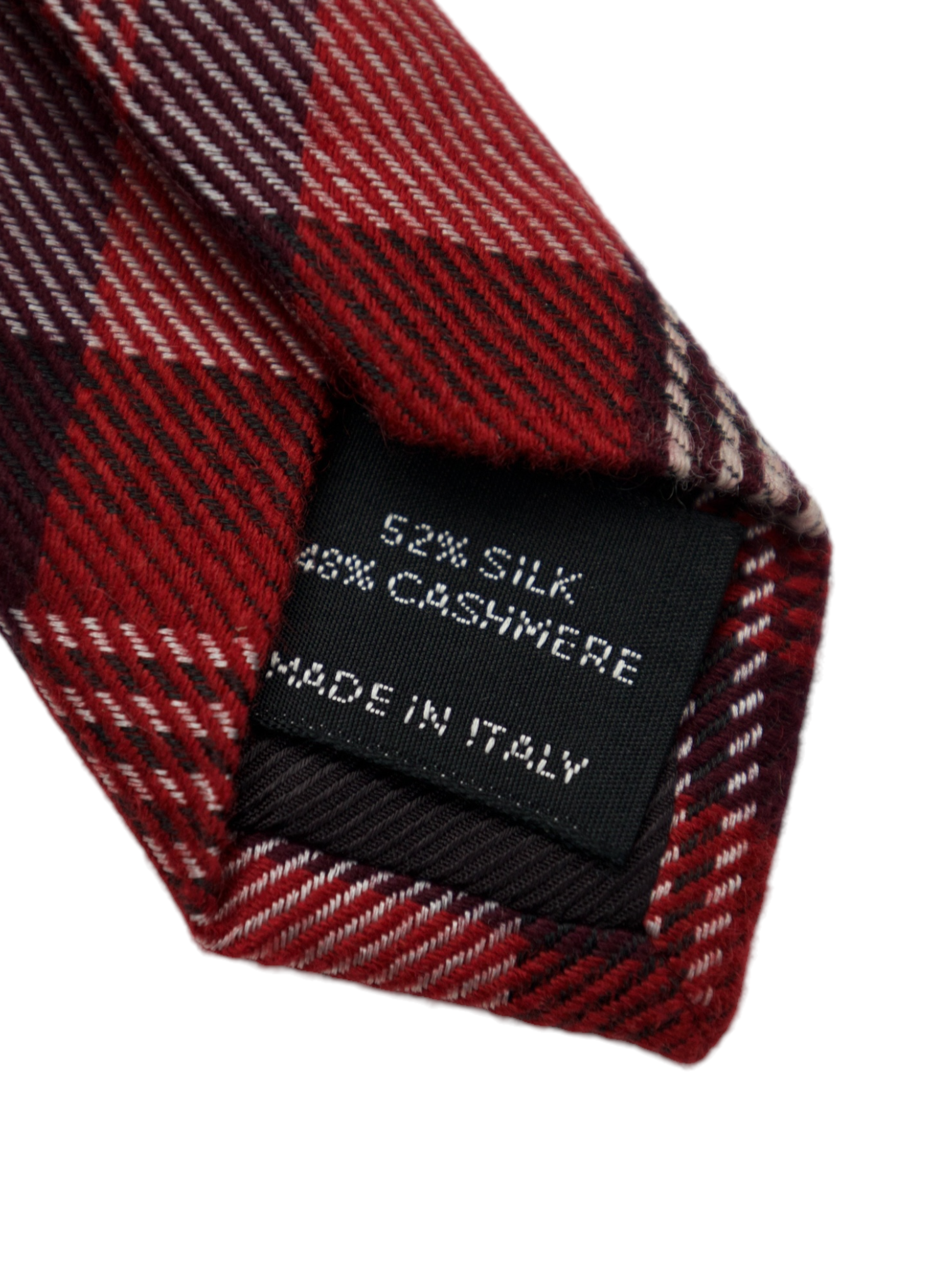 Tom Ford Red Tartan-Check Cashmere & Silk Tie