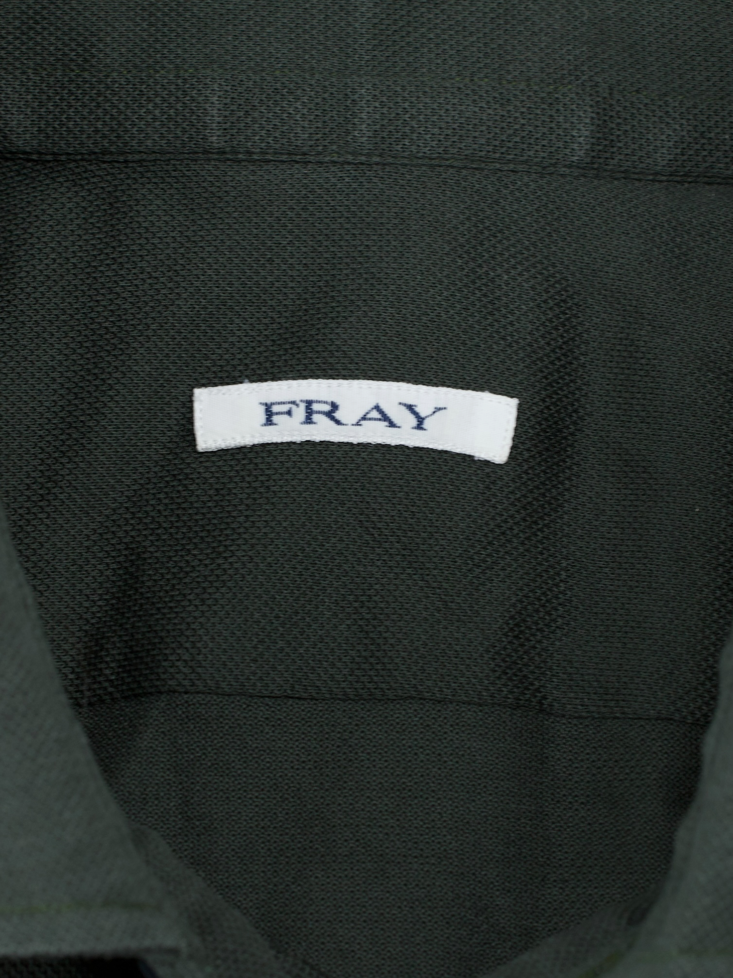 Fray Dark Green Knitted Pique-Cotton "Gabriel" Shirt