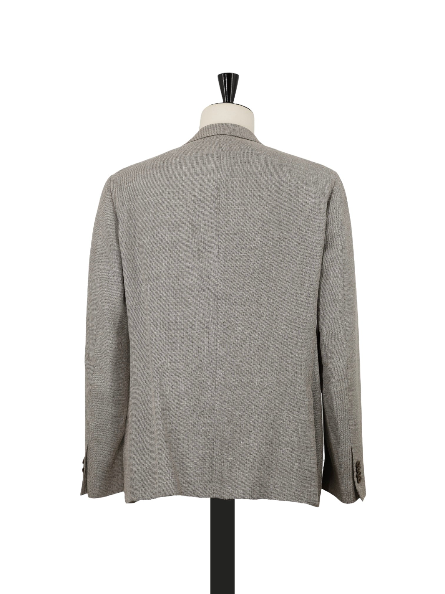 Corneliani Light Brown Wool, Silk & Linen Hopsack Jacket