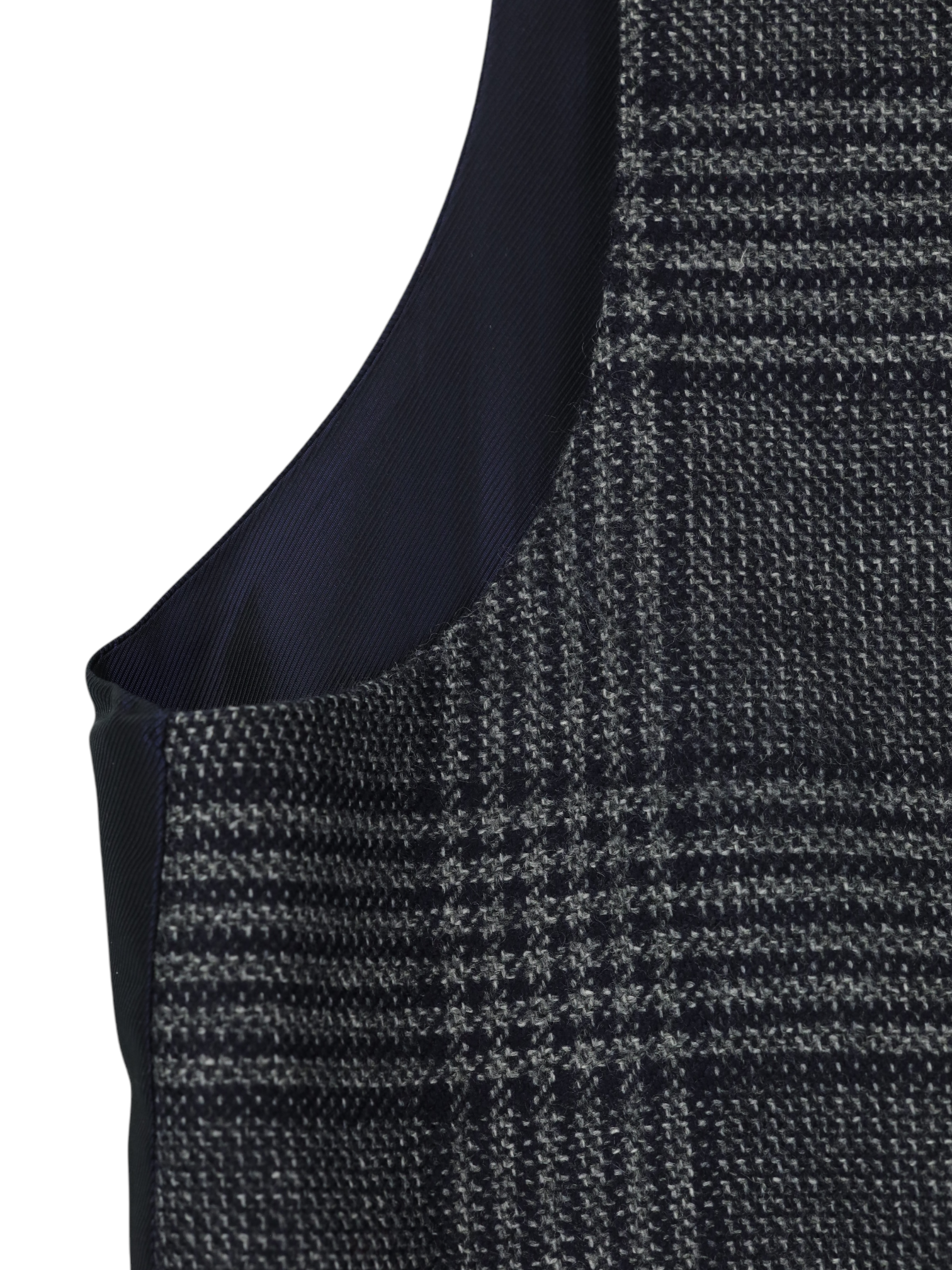 Cesare Attolini Grey Pure Cashmere Prince de Galles Waistcoat