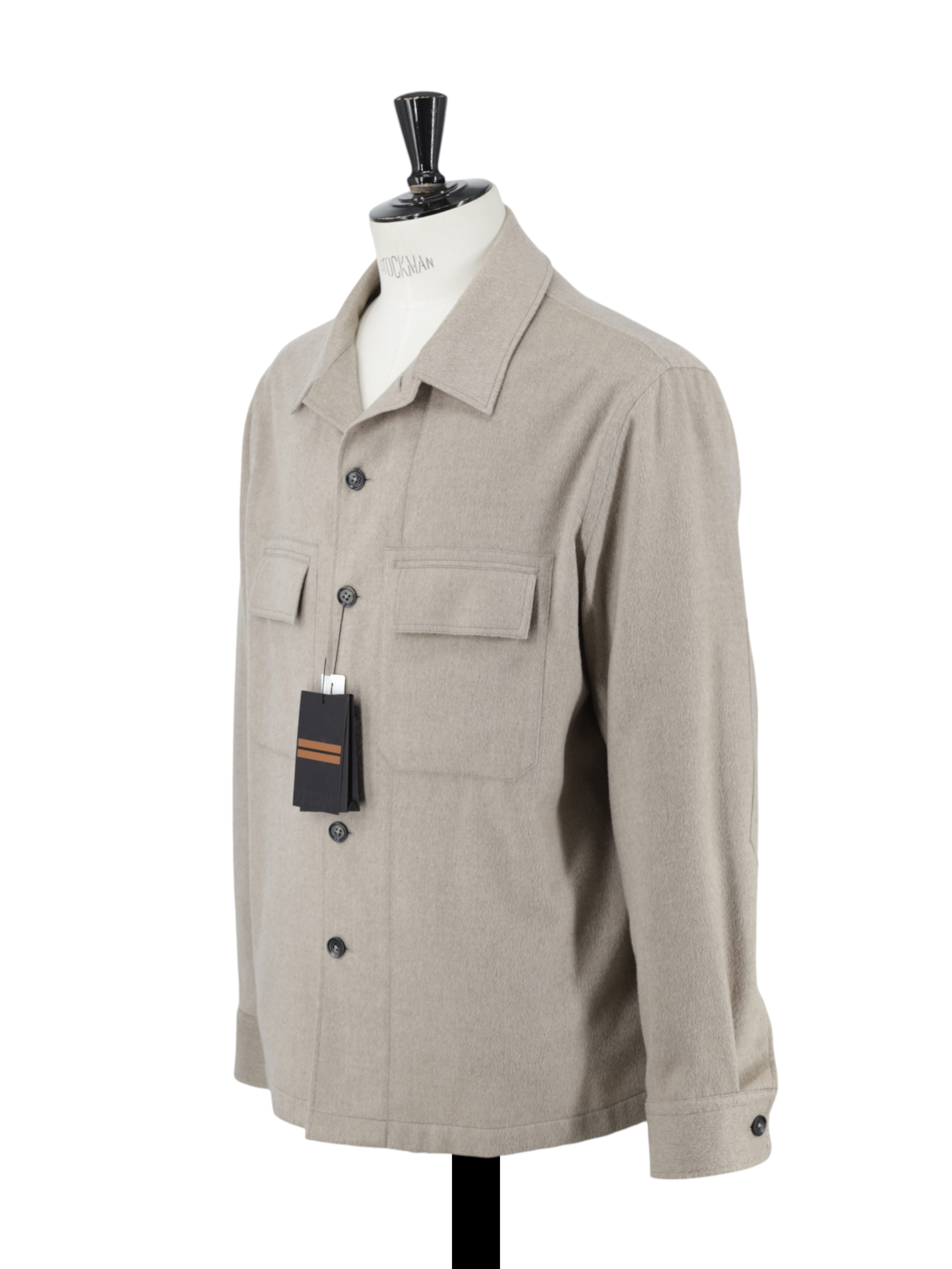 Ermenegildo Zegna Light Brown Oasi Cashmere Alba Overshirt