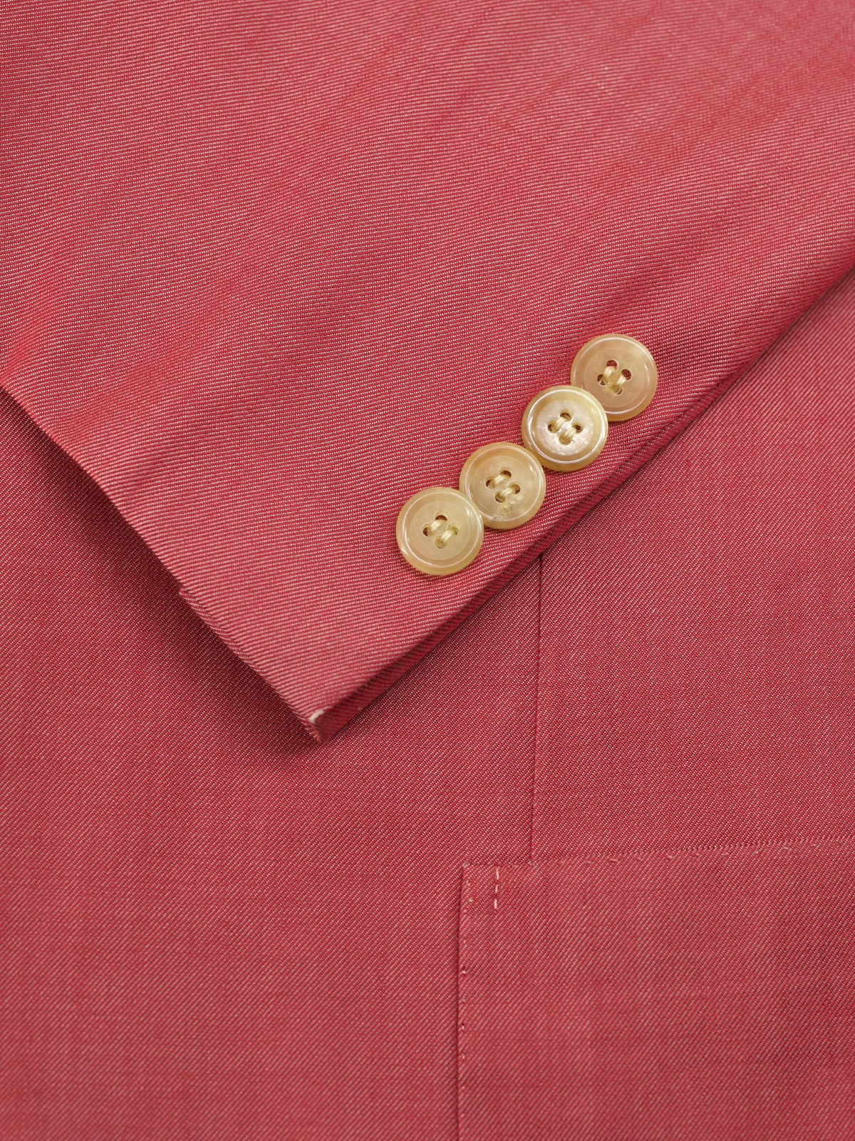 Brioni Coral Pink Silk & Cotton Twill "Prossimo" Summer Jacket