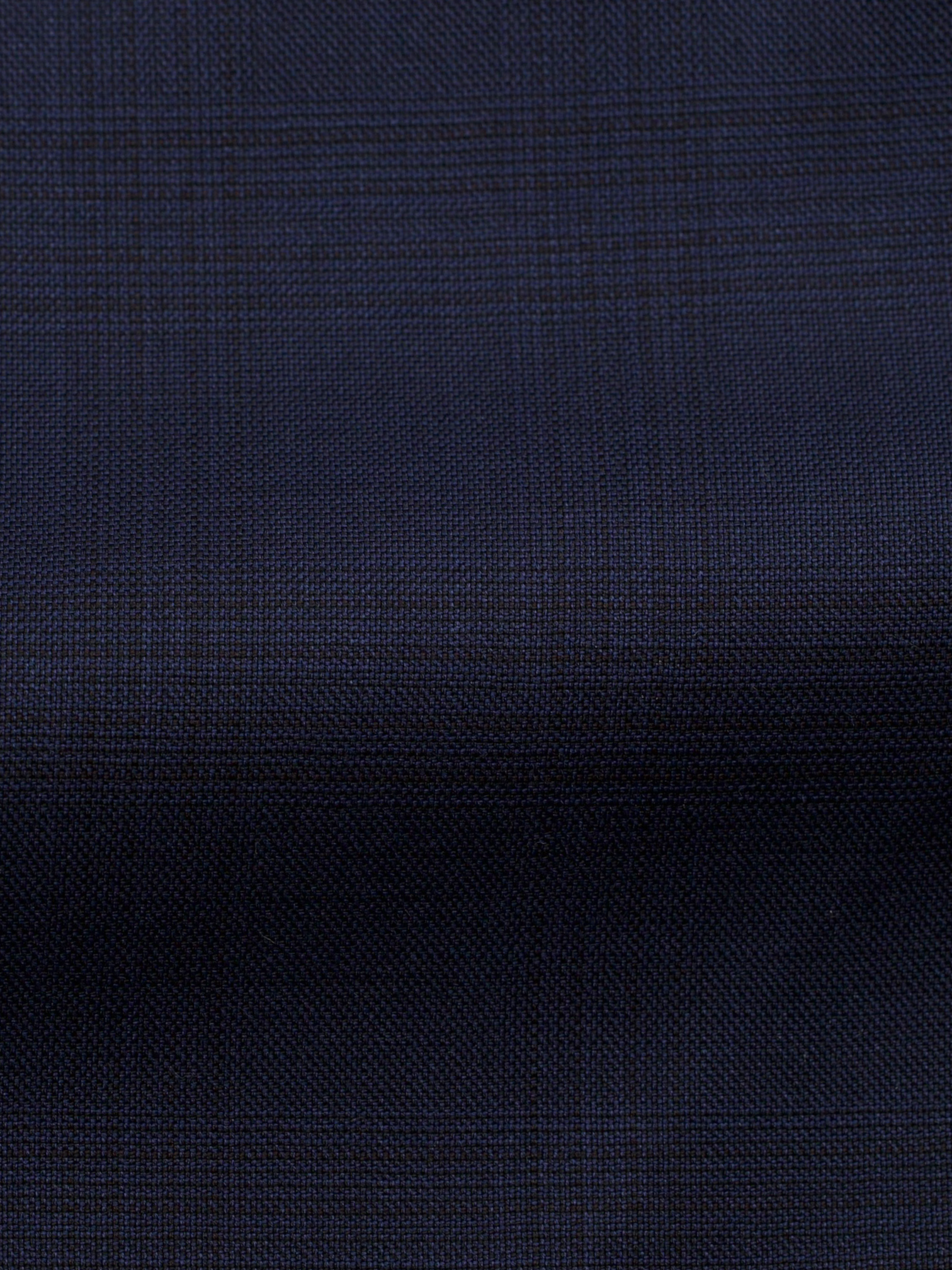 Caruso Dark Blue Fine-Wool Checkered Aida Suit