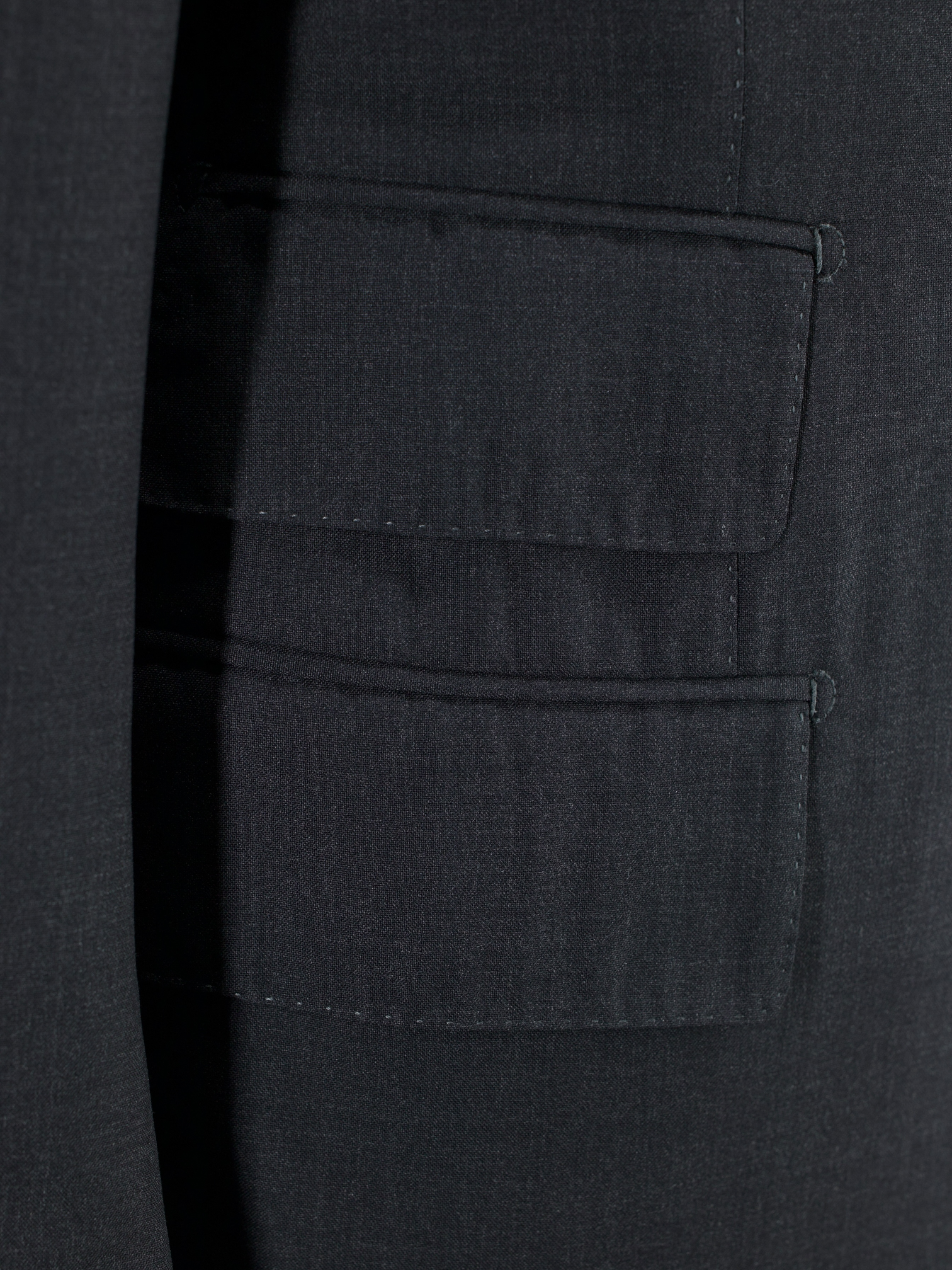 Tom Ford Anthracite Cool-Wool Plain Windsor Suit