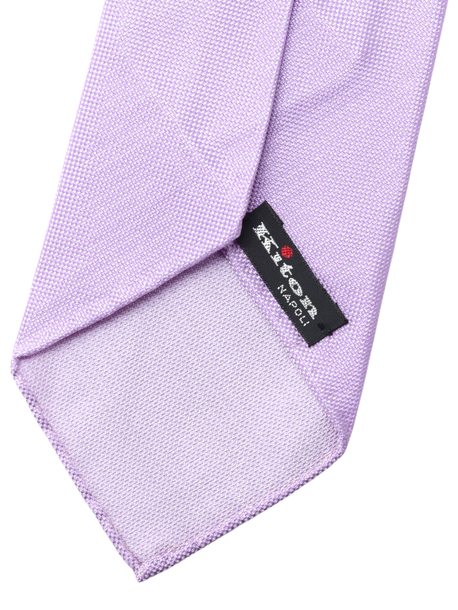 Kiton 5-Fold Lavender Purple Silk Untipped & Handrolled Tie