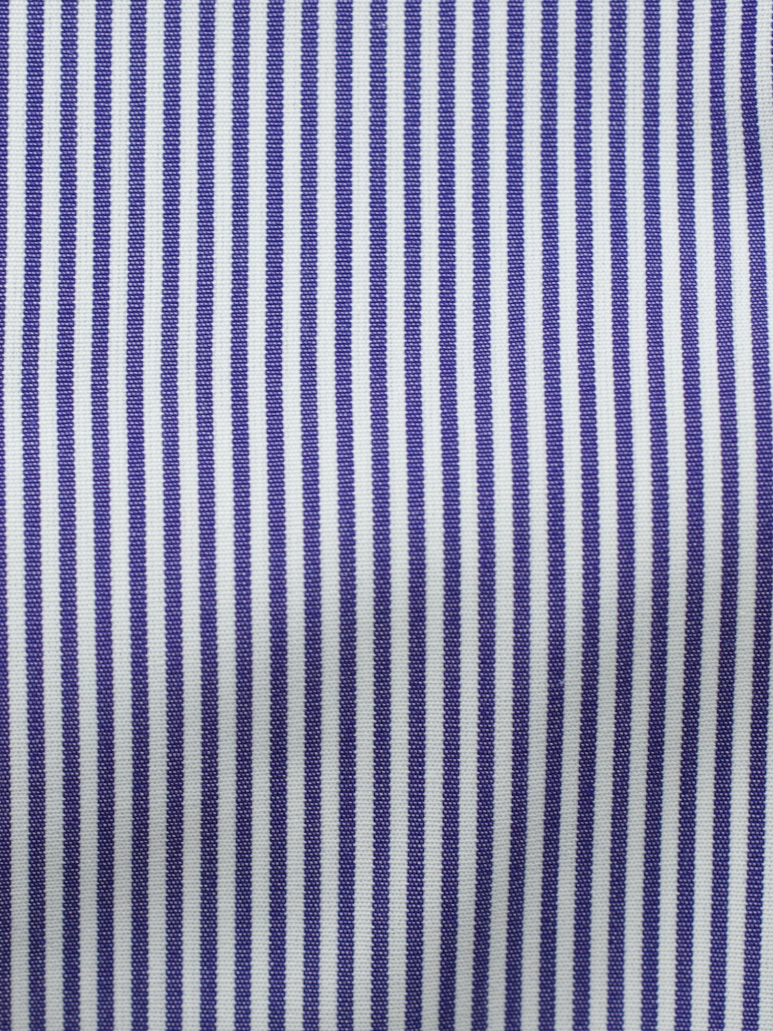 Finamore Esclusiva Blue Cotton Handmade One-Piece-Collar Pinstripe Shirt