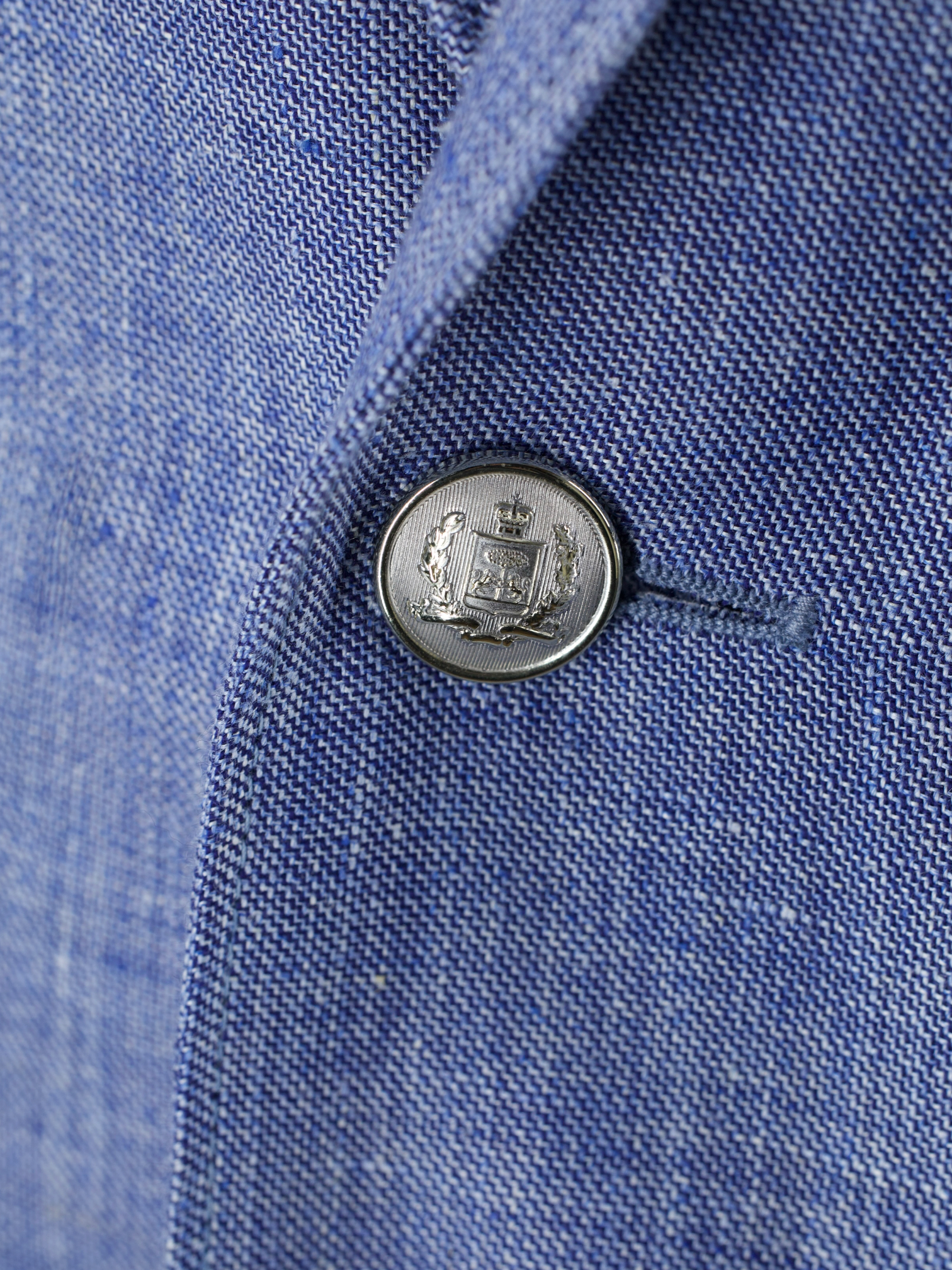 Corneliani ID Ice Blue Linen & Wool Melange Vespa Jacket