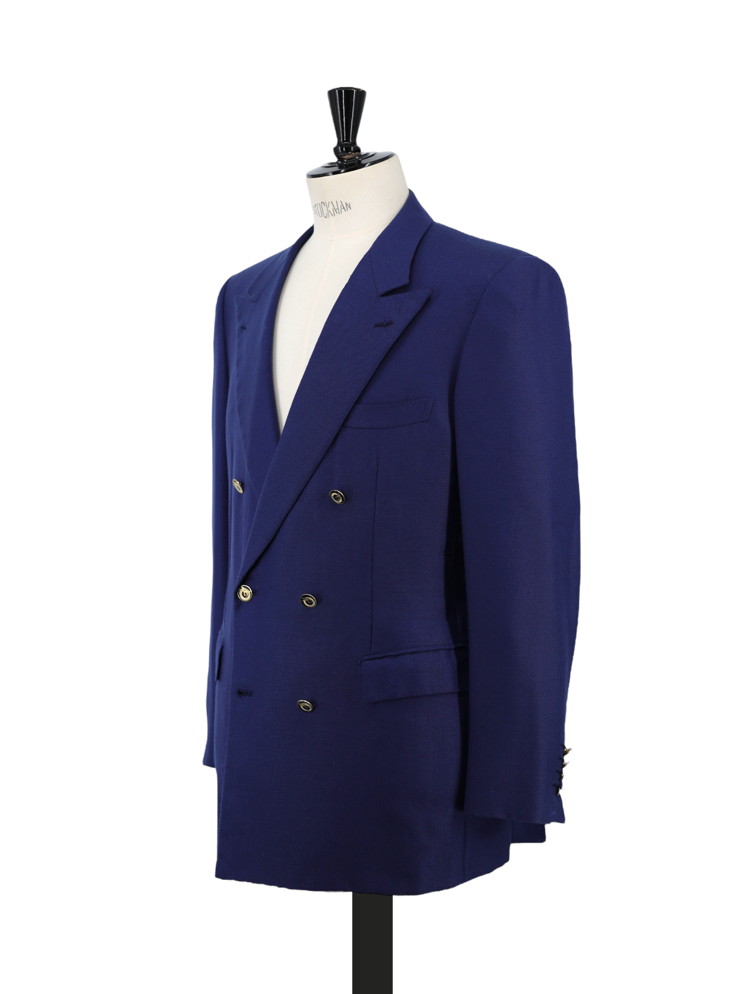 Brioni Cobalt Blue Pure Cashmere Double Breasted Tiberio Jacket