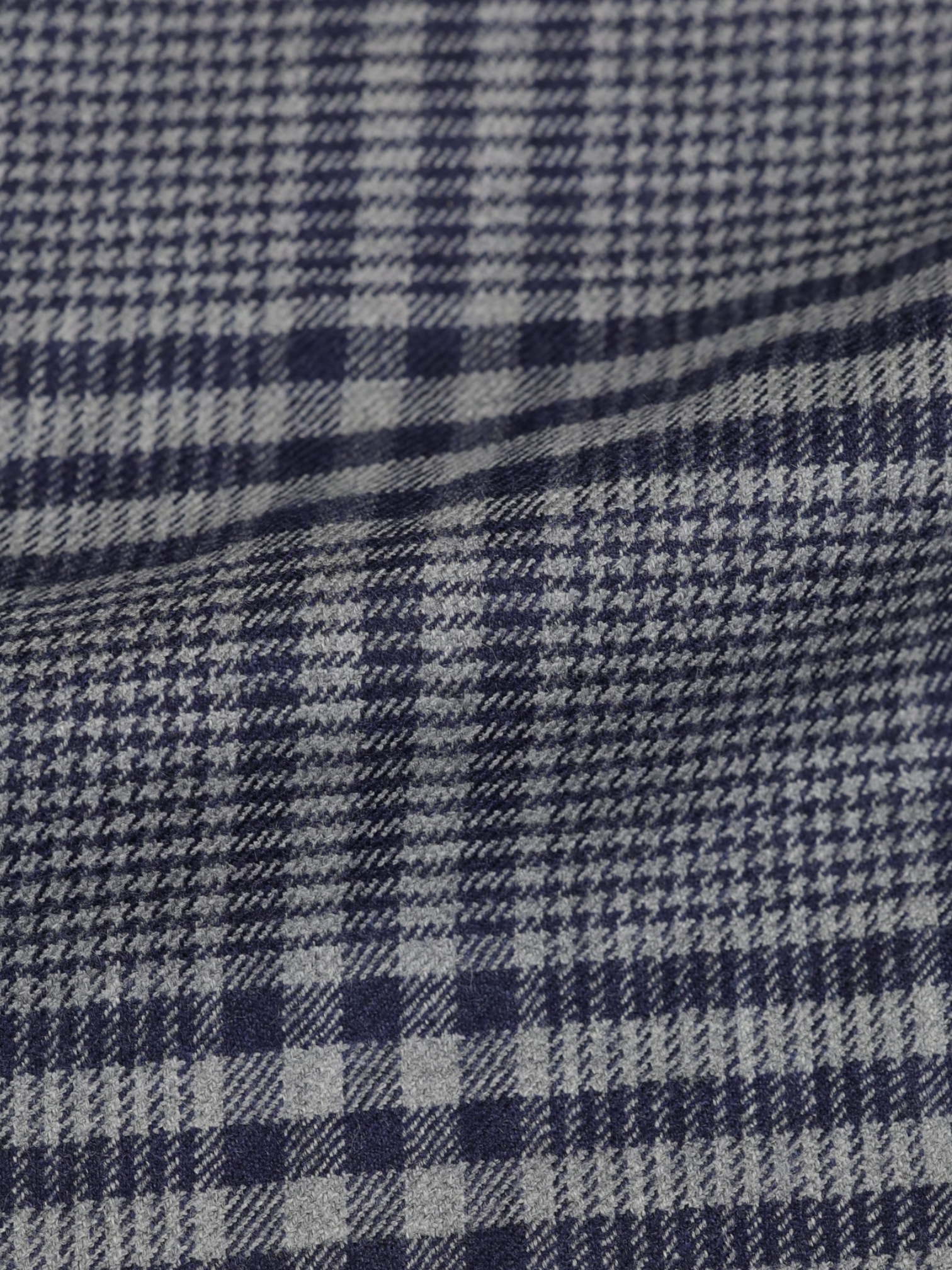 Mauro Blasi Light Grey Cashmere & Stretch Glenplaid Jacket