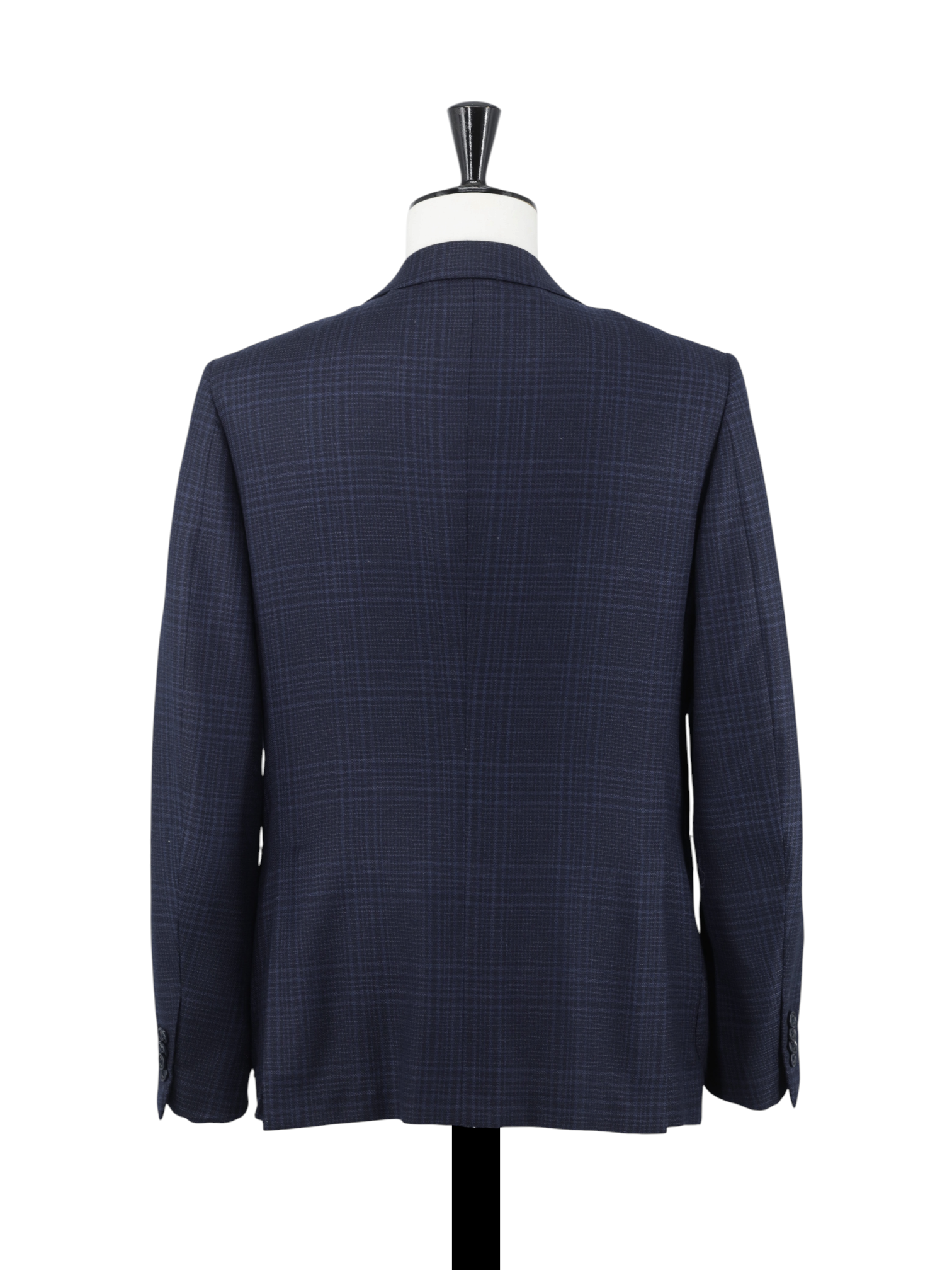 Ermenegildo Zegna Navy Trofeo-Light Wool Prince of Wales Milano Easy Jacket