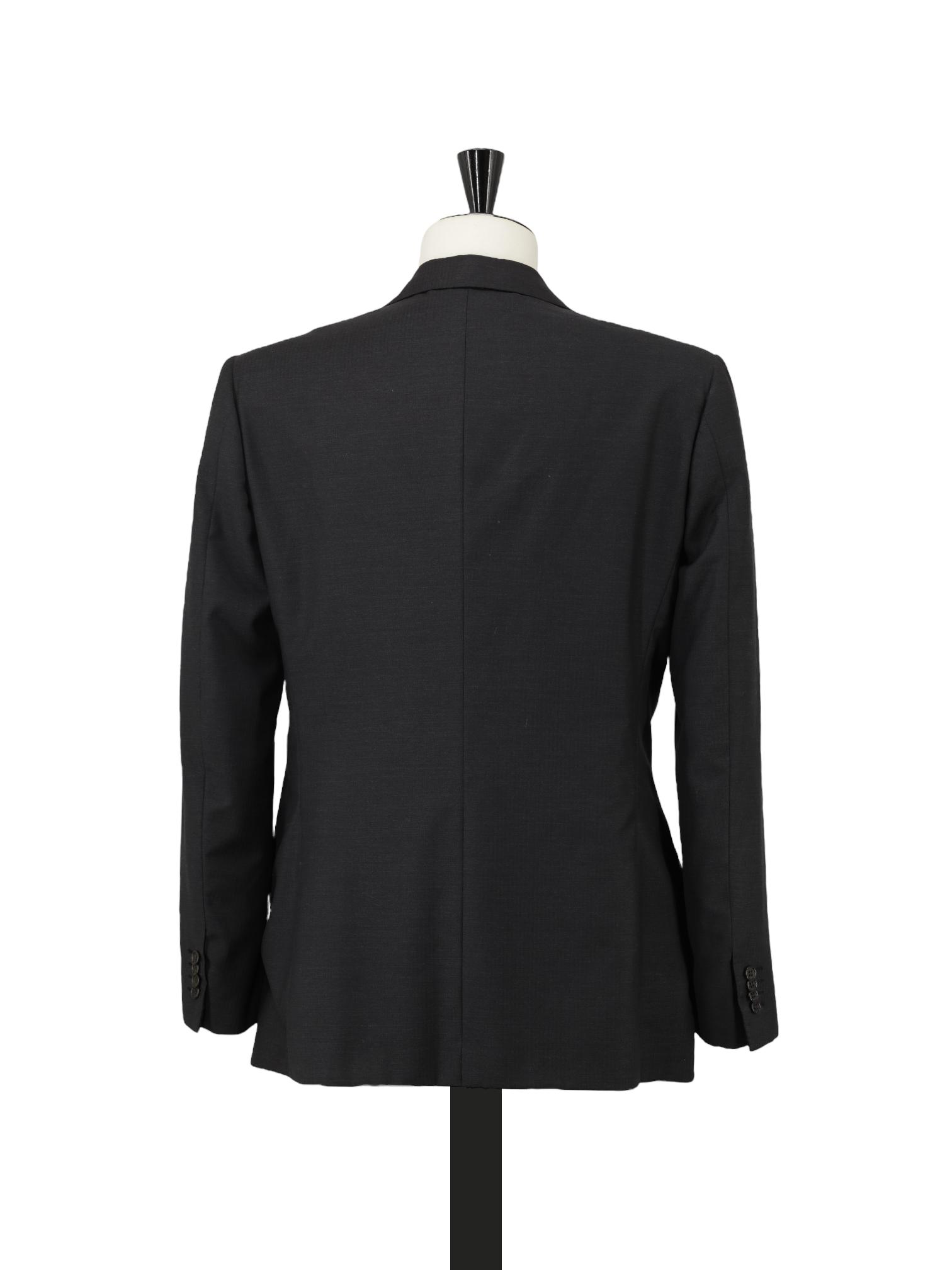 Kiton Vintage Anthracite Fine-Wool Double Breasted Straight Fit Suit