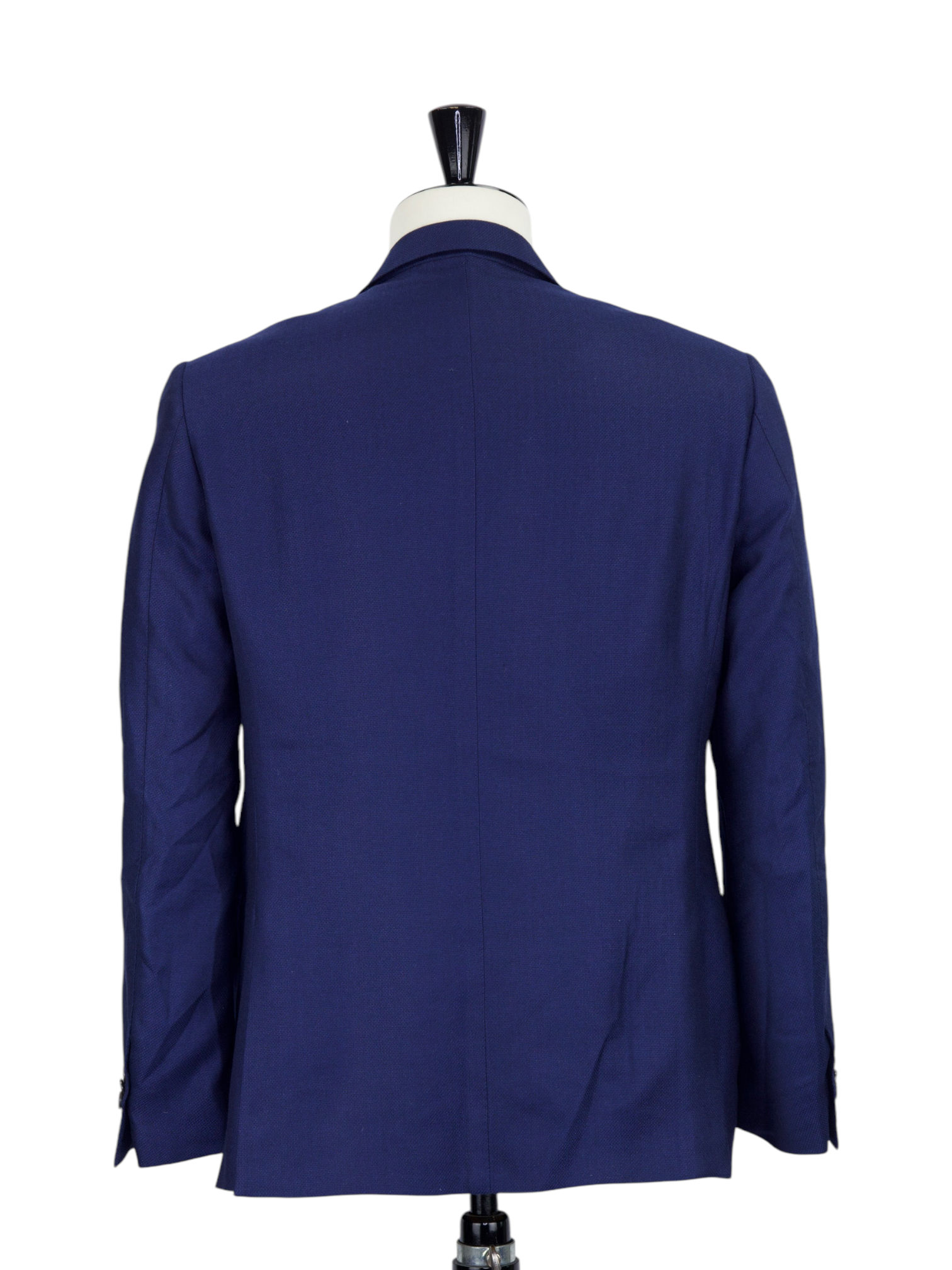 Corneliani Dark Blue Cashmere & Silk Micro-Structure Jacket