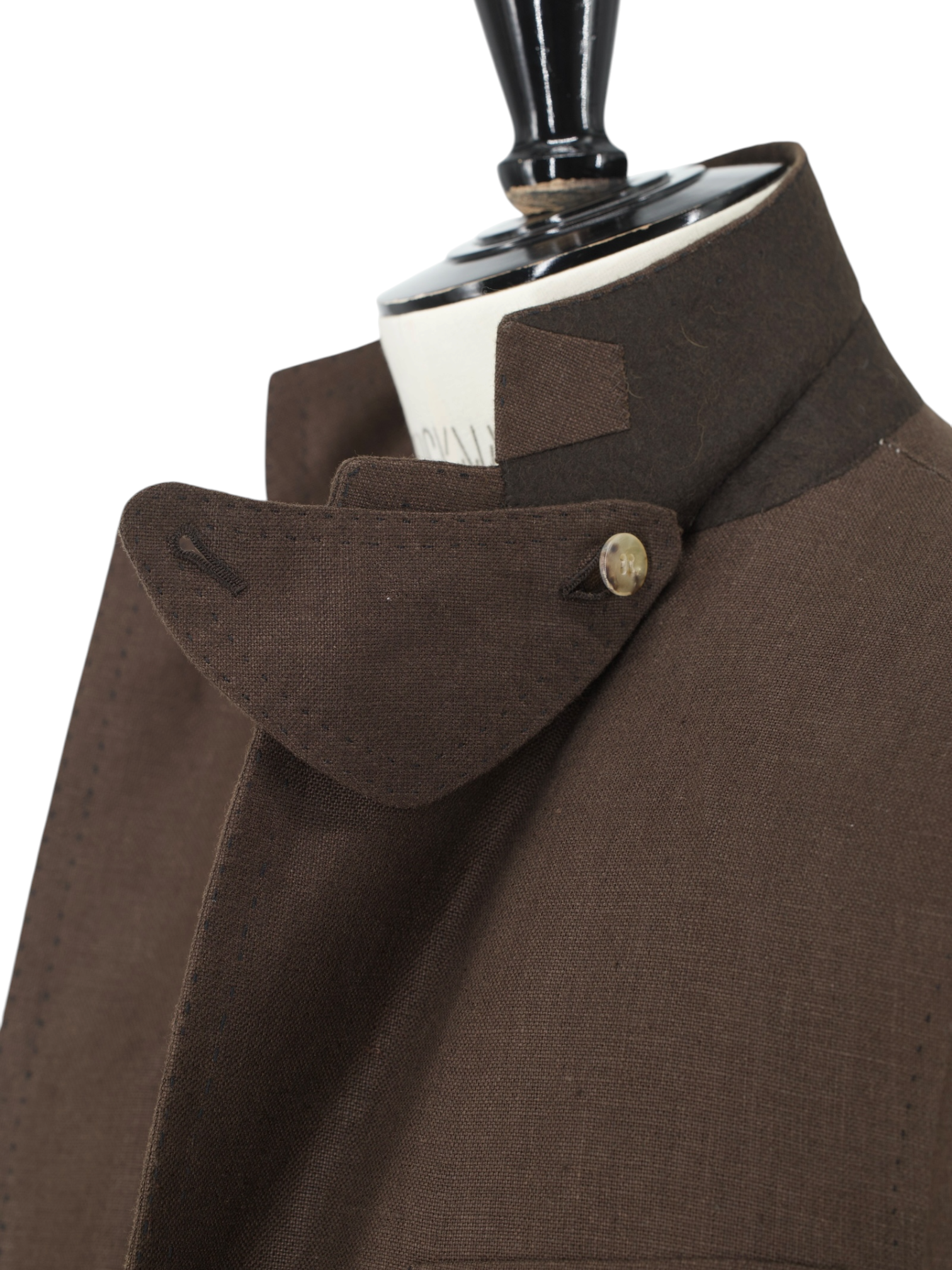 Cesare Attolini Dark Brown Pure-Linen Sartorial Sahariana-Jacket