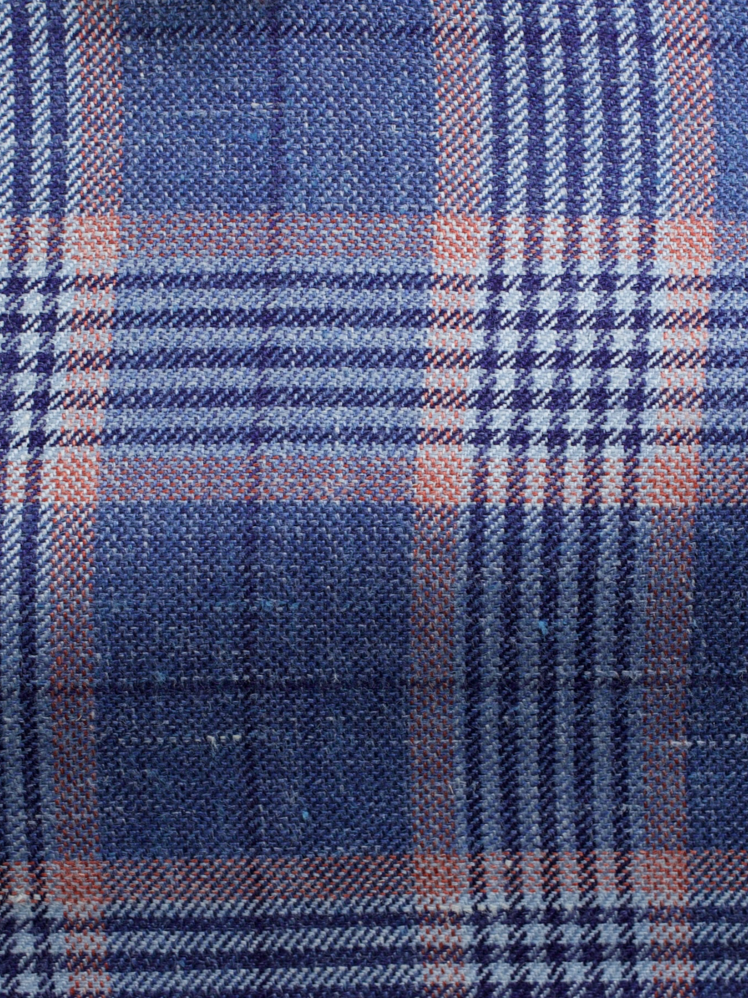Kiton Light Blue & Pink Cashmere, Linen & Silk Checkered Jacket