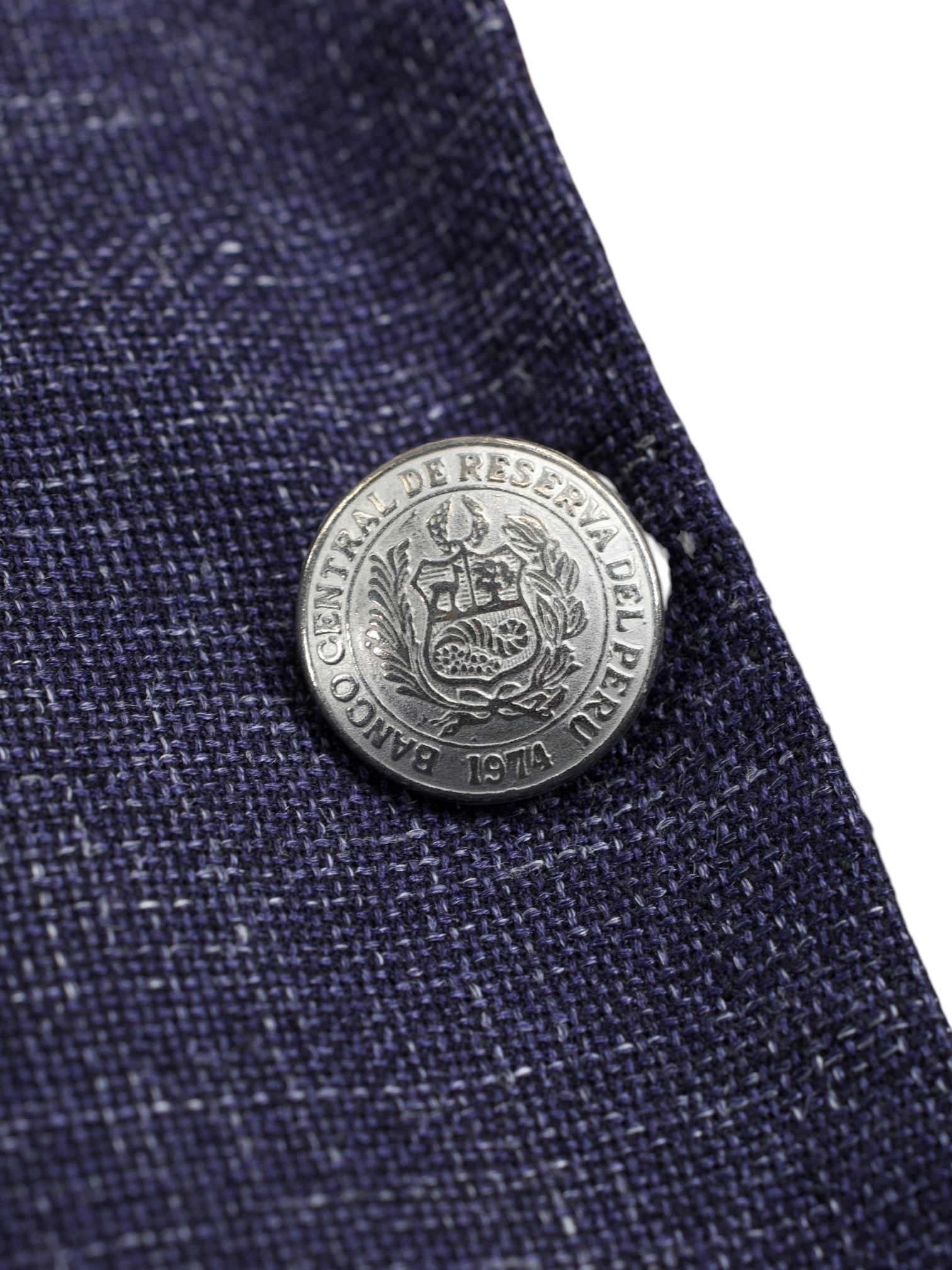 Cesare Attolini Blue Cashmere, Silk & Linen Basketweave Summer Jacket