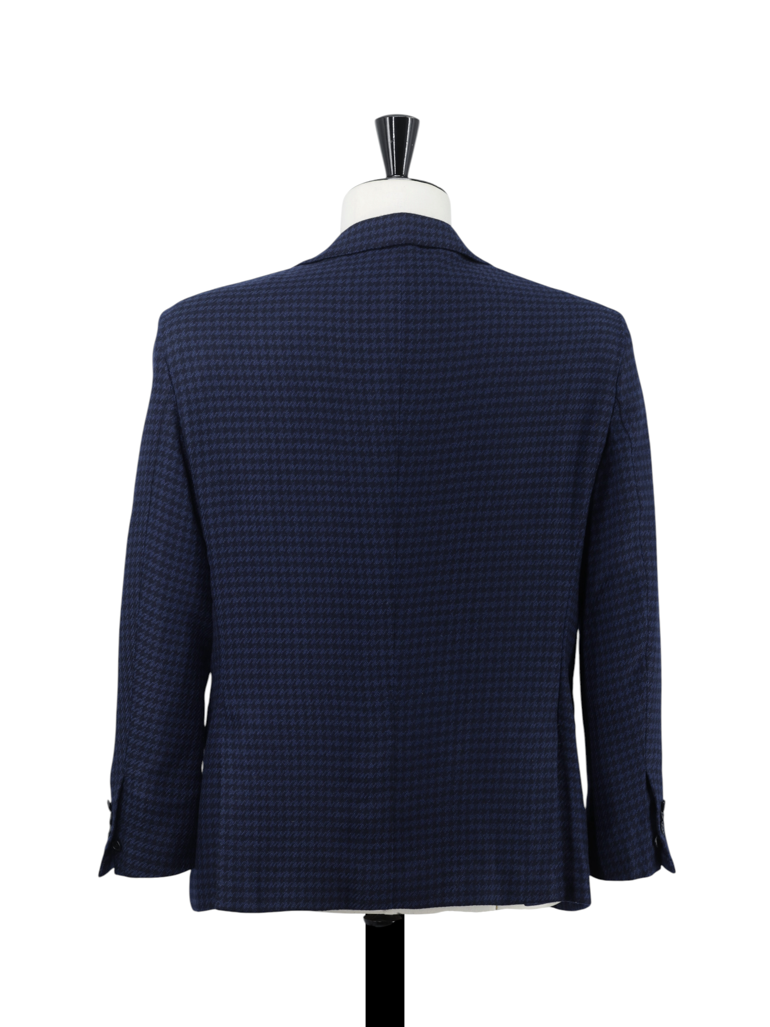 Kiton Dark Blue Pure Plushy-Cashmere Houndstooth Jacket