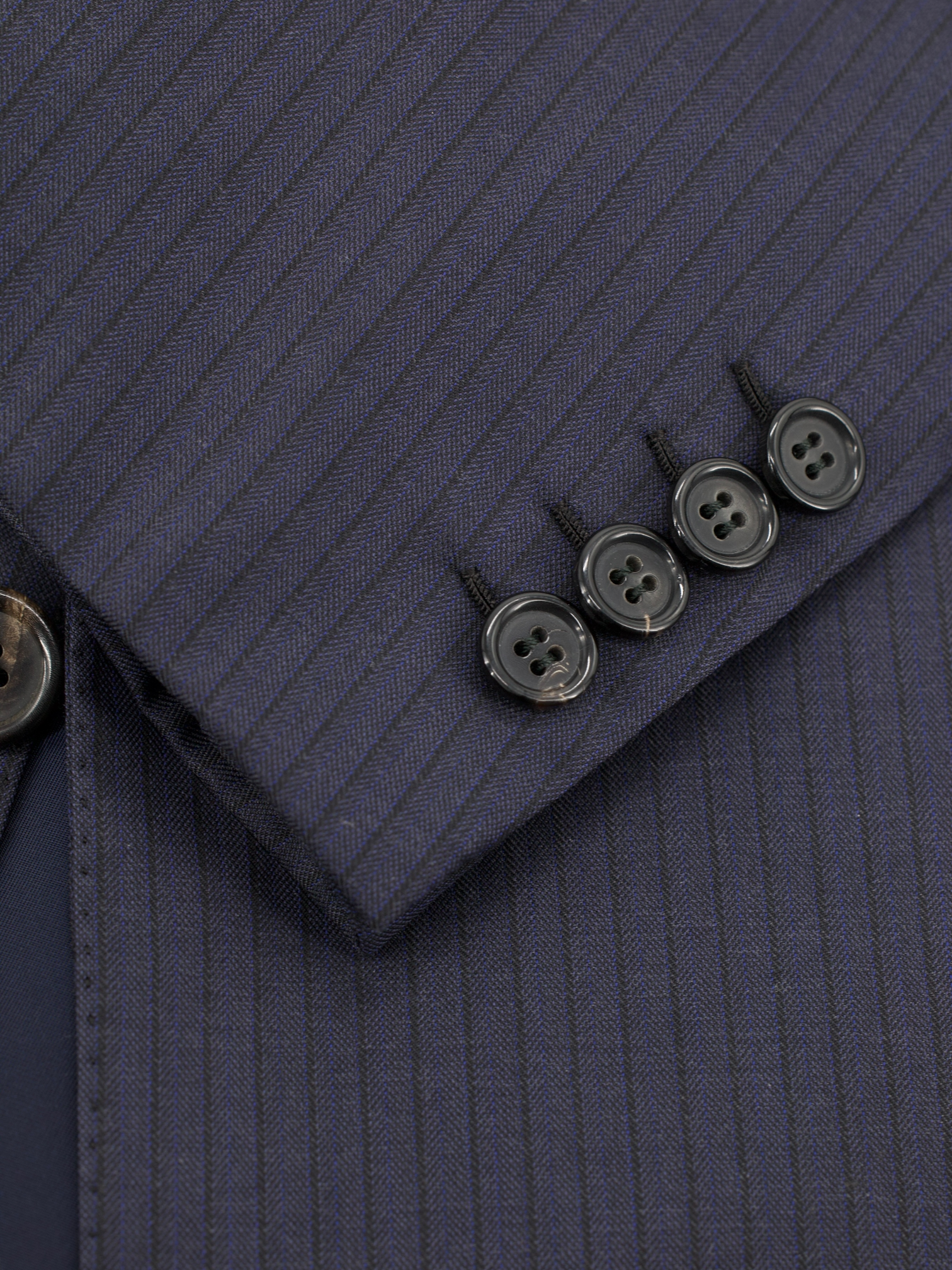 Brioni Dark Blue Super 200's Pinstripe Brunico Suit