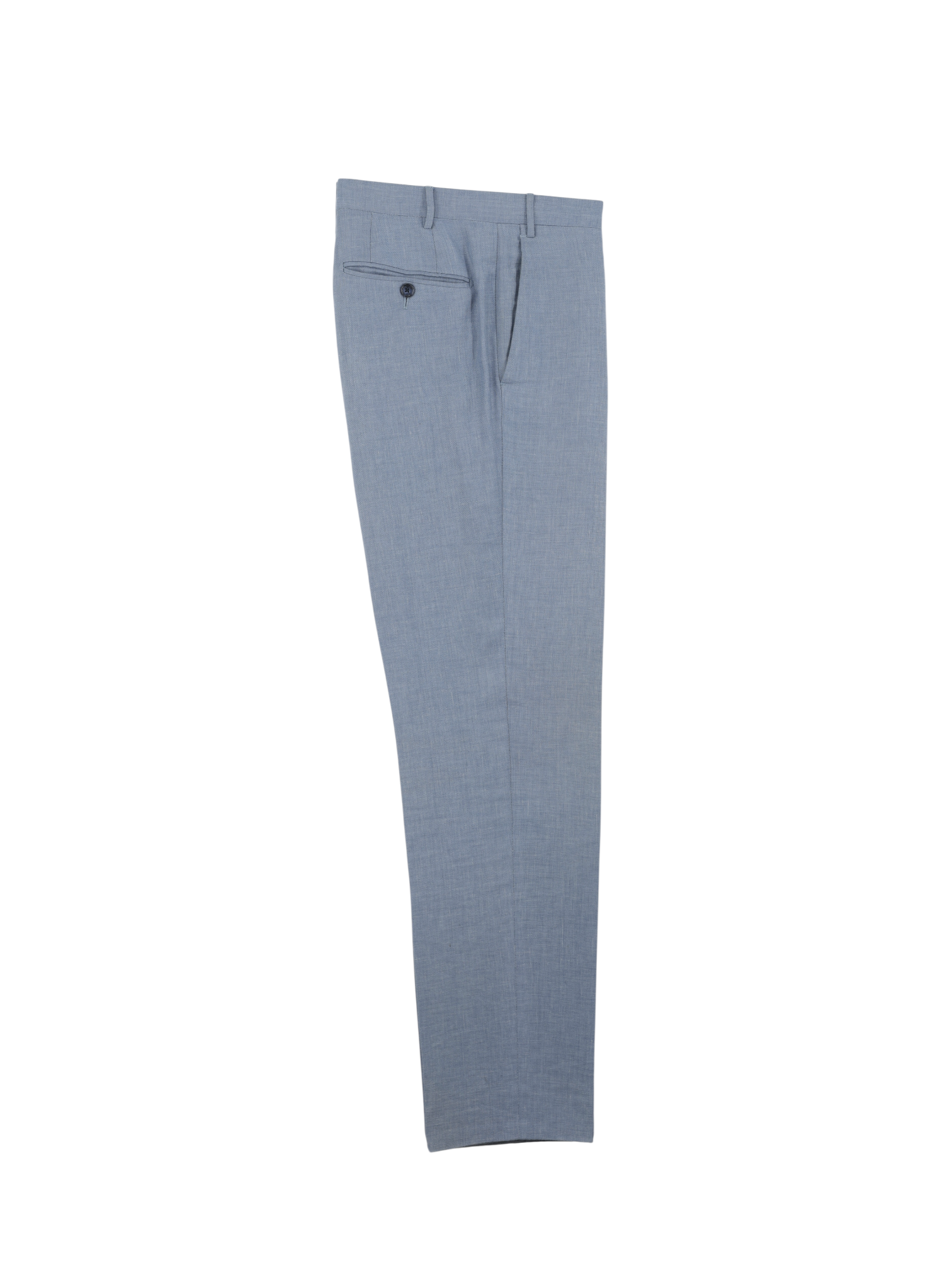 Corneliani Steel Blue Linen, Wool & Silk Melange Academy Suit