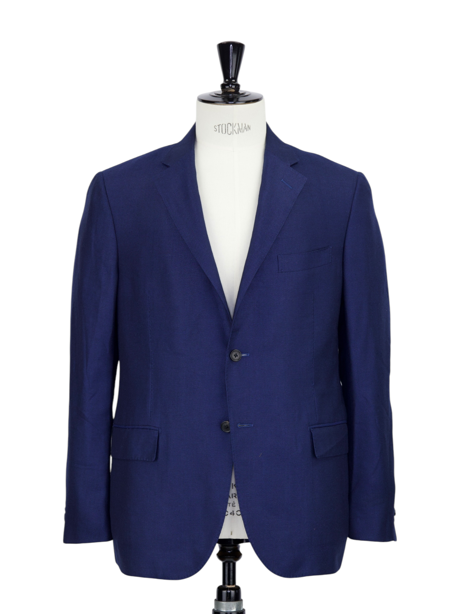 Corneliani Dark Blue Cashmere & Silk Micro-Structure Jacket