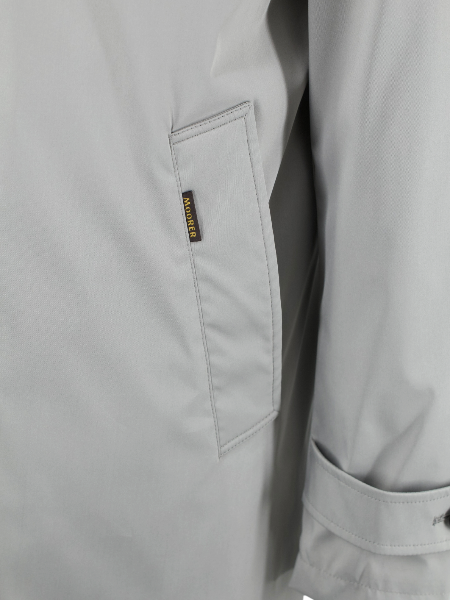 MooRER Taupe Waterrepellent "Vittor-TJ" Carcoat