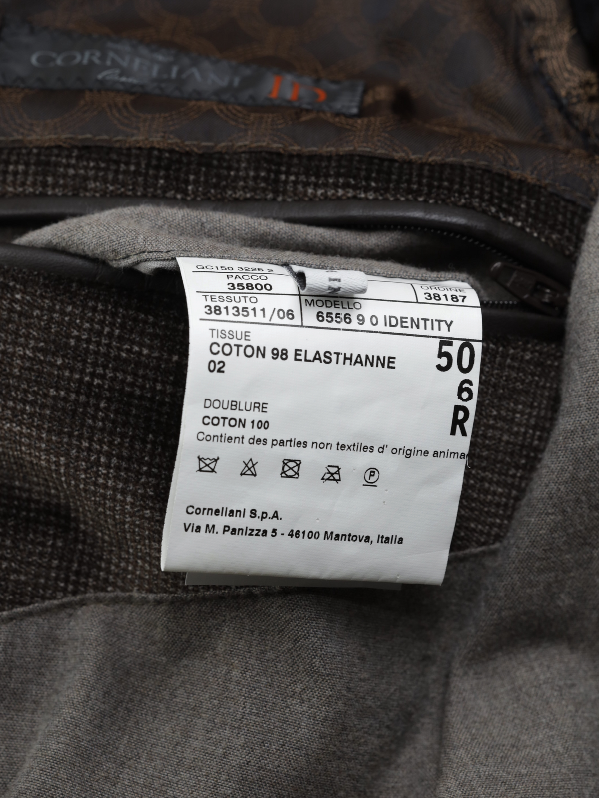 Corneliani Brown Cotton-Stretch Moleskin Pinpoint Vespa Jacket