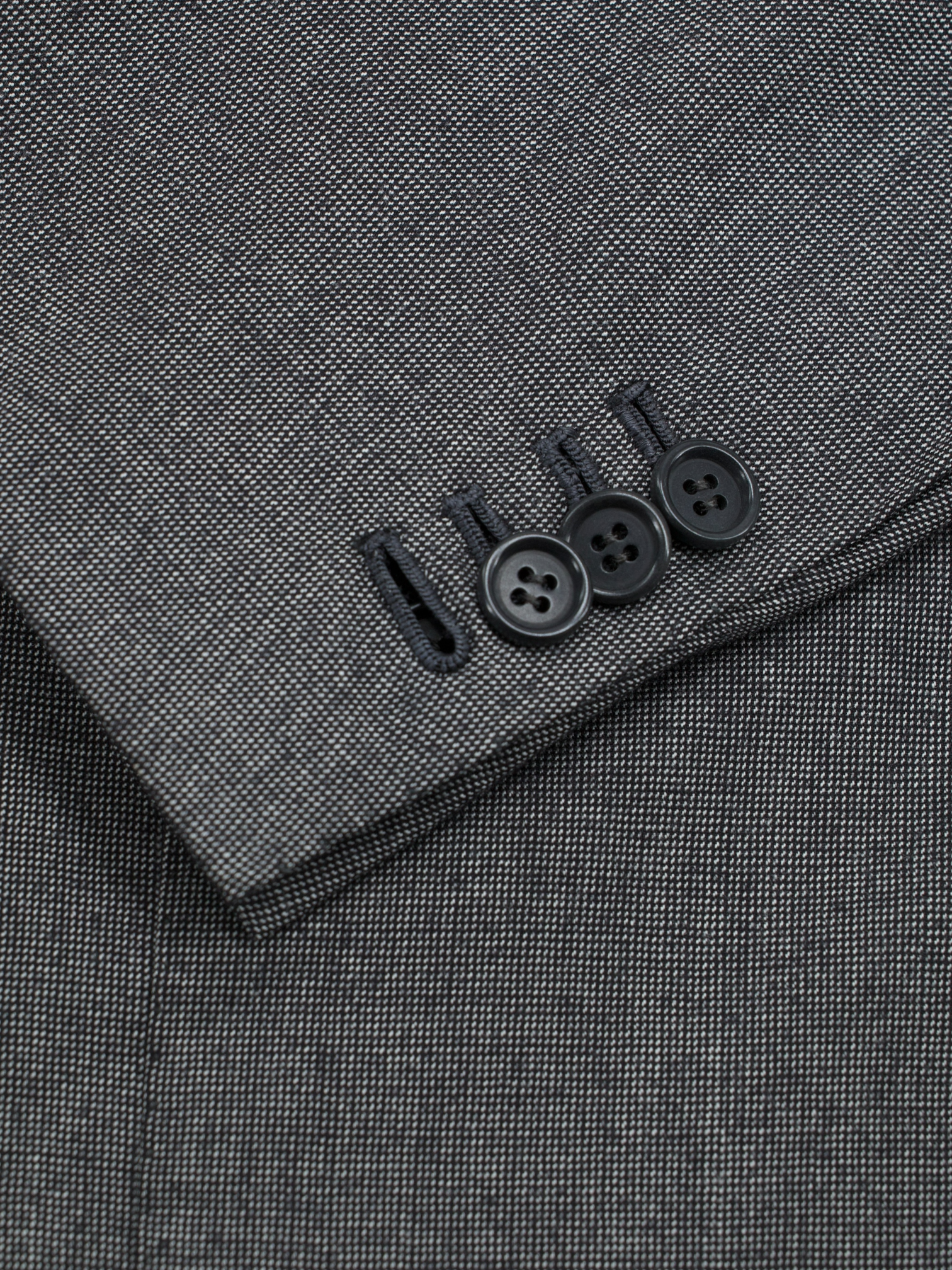 Kiton Grey Extrafine-Wool Pinpoint Suit