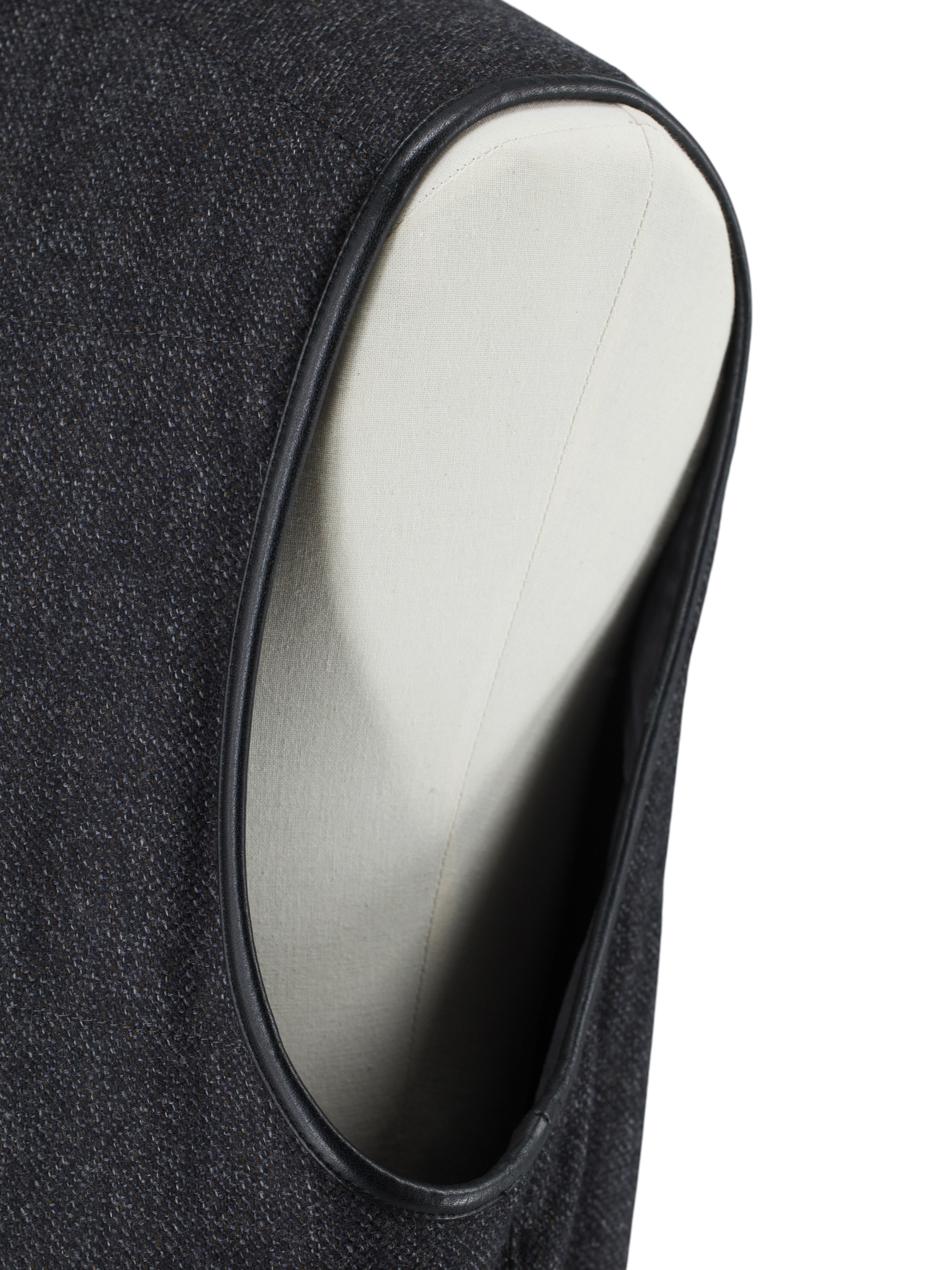 Corneliani Dark Grey Reversible Wool & Suede Bodywarmer Vest