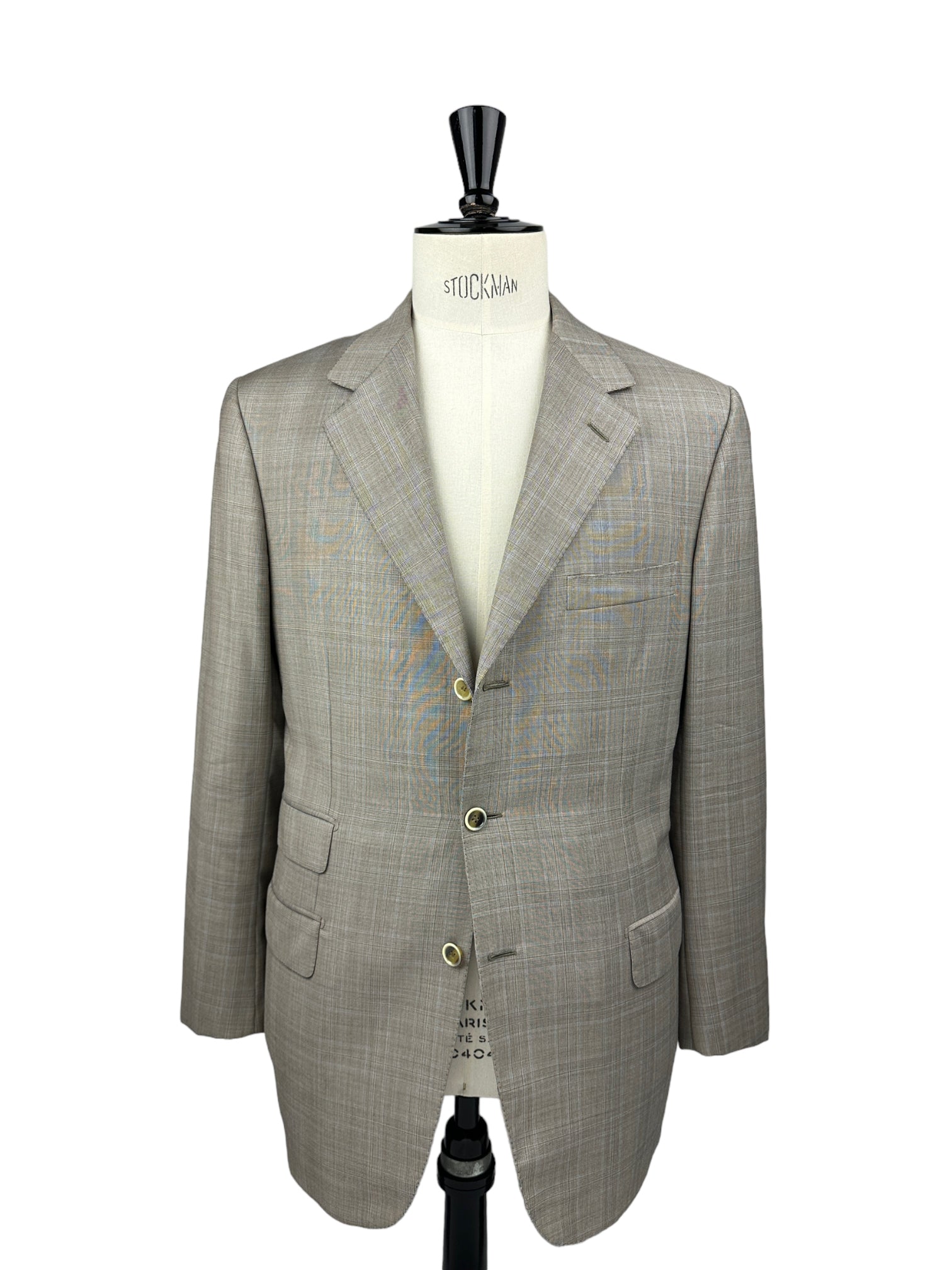 Brioni Light Grey Nomentano Prince of Wales Suit