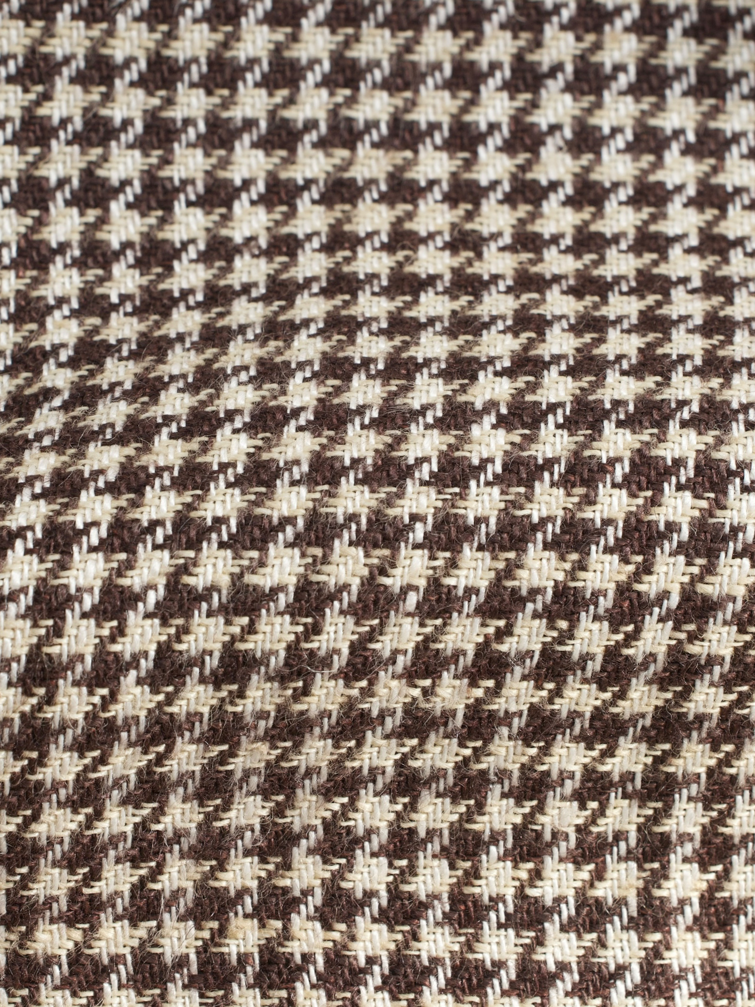 Cesare Attolini Light Brown Pure Linen Pied de Poule Summer Jacket