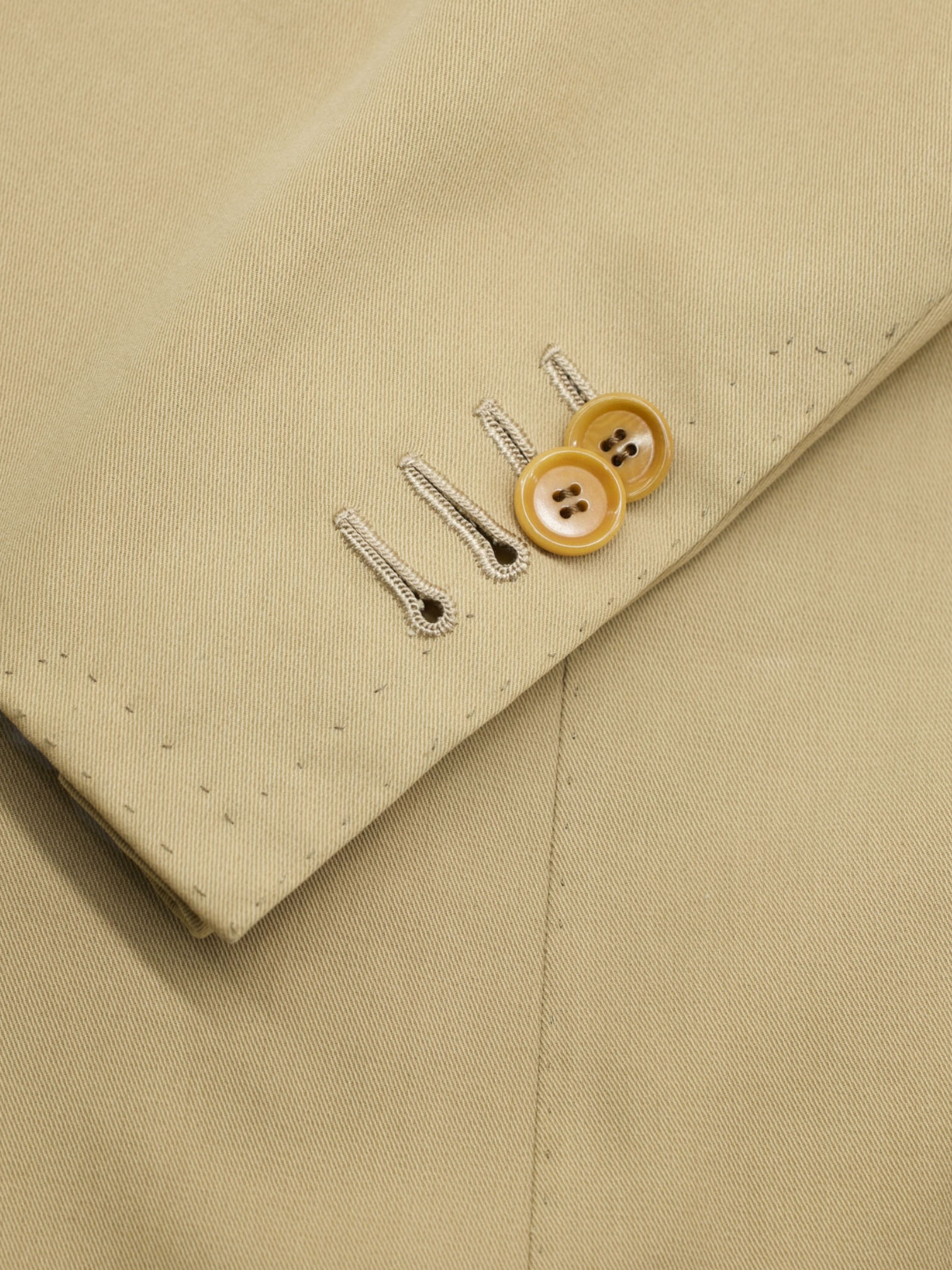 Cesare Attolini Khaki Pure-Cotton Sartorial Summer Suit