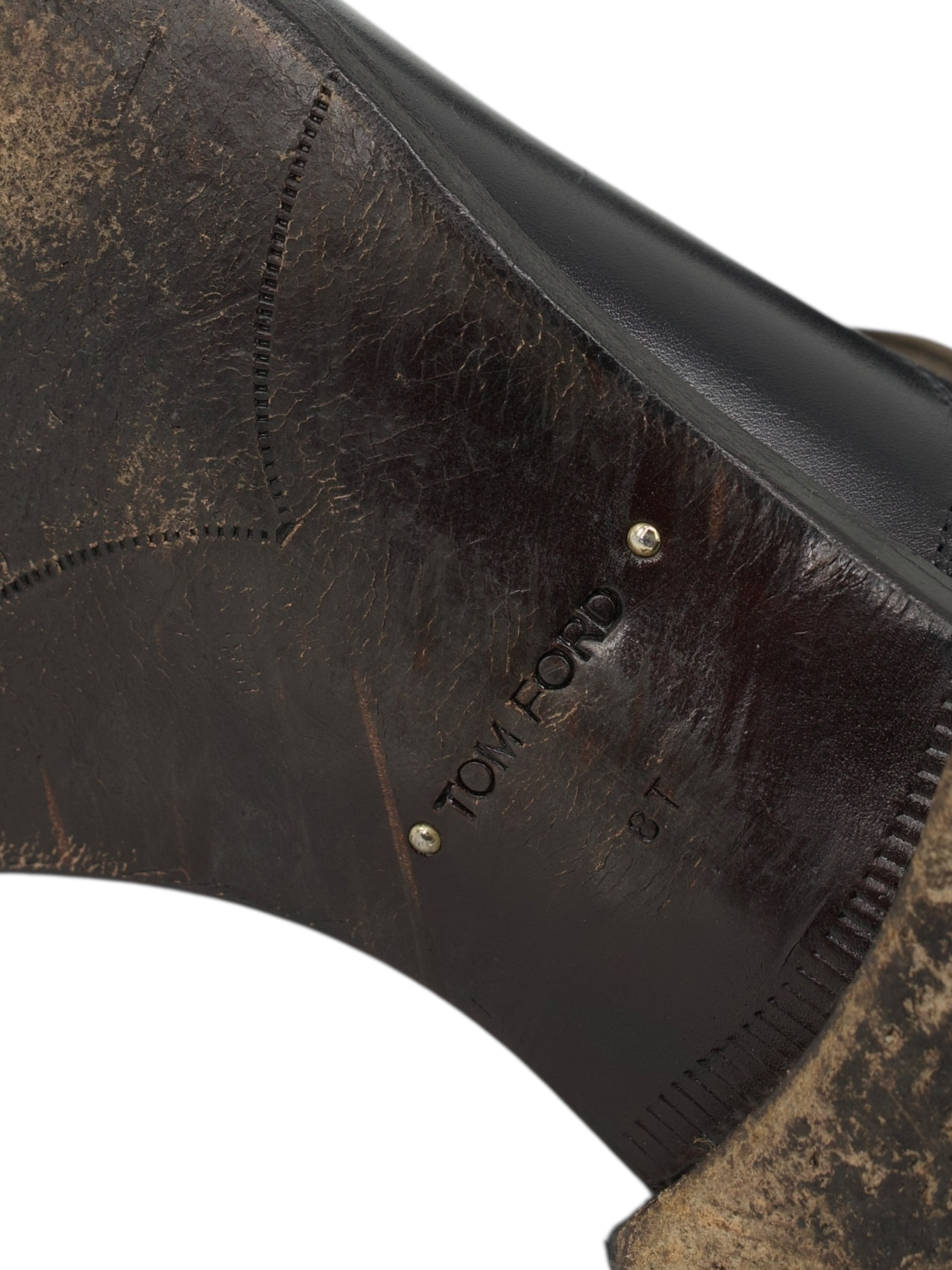 Tom Ford Black Austin Calfleather Oxford Lace-Ups