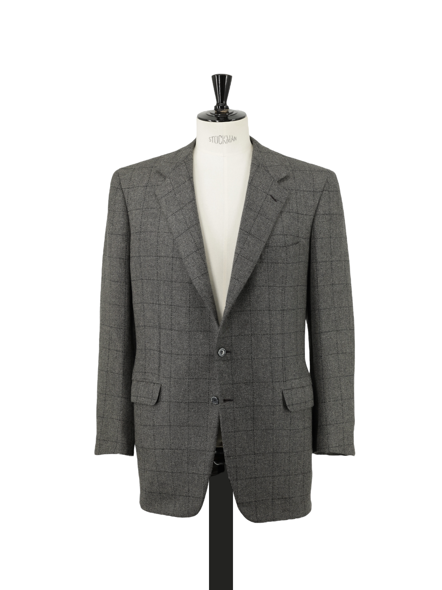 Brioni Vintage Sage Grey Pure Camel Windowpane Traiano Jacket