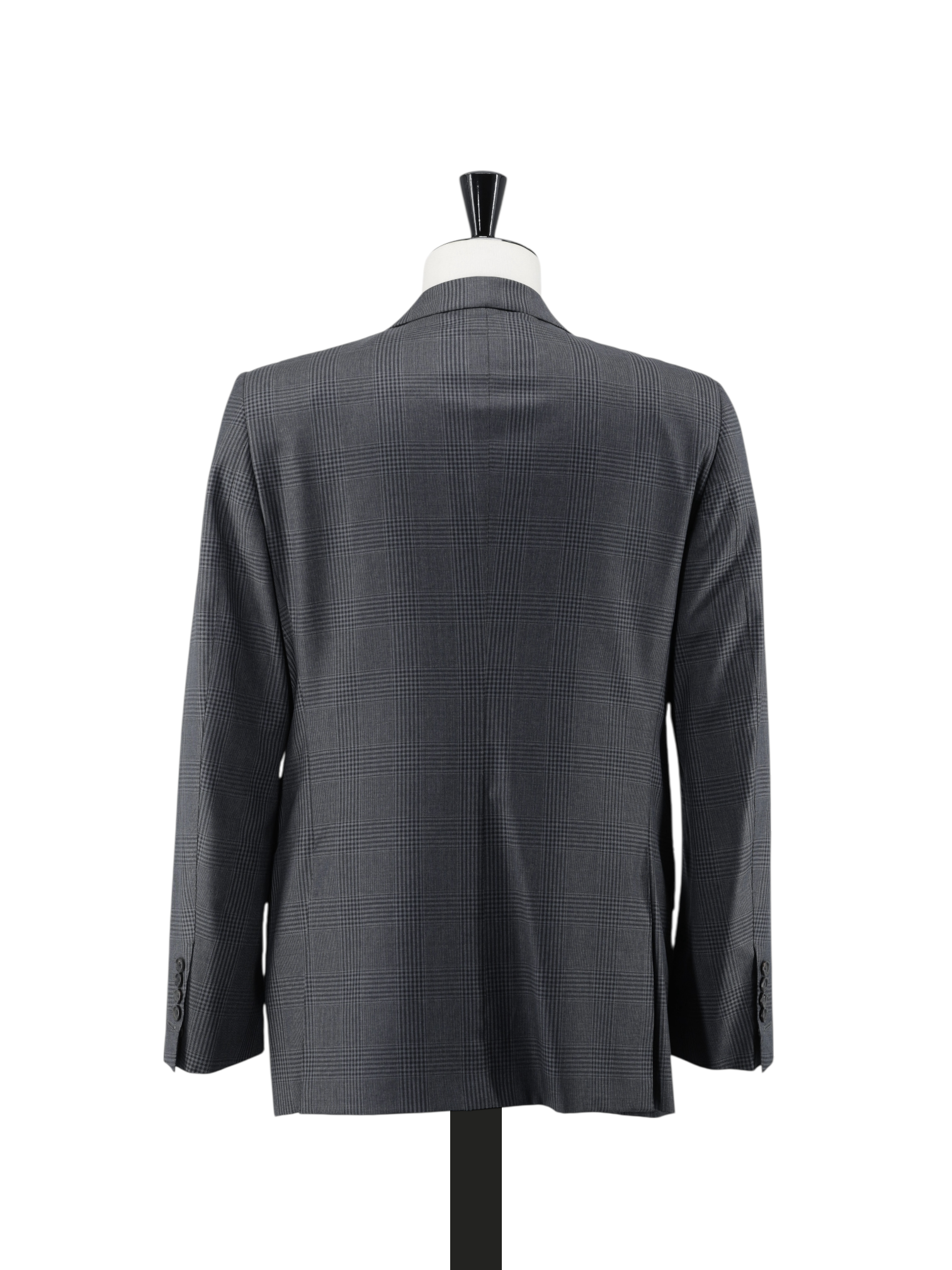 Tom Ford Dark Grey Fine-Wool Checkered Regency Suit