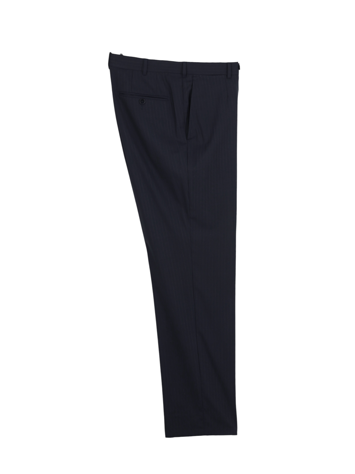 Ermenegildo Zegna Navy Fine-Wool Pinstripe Mila Suit