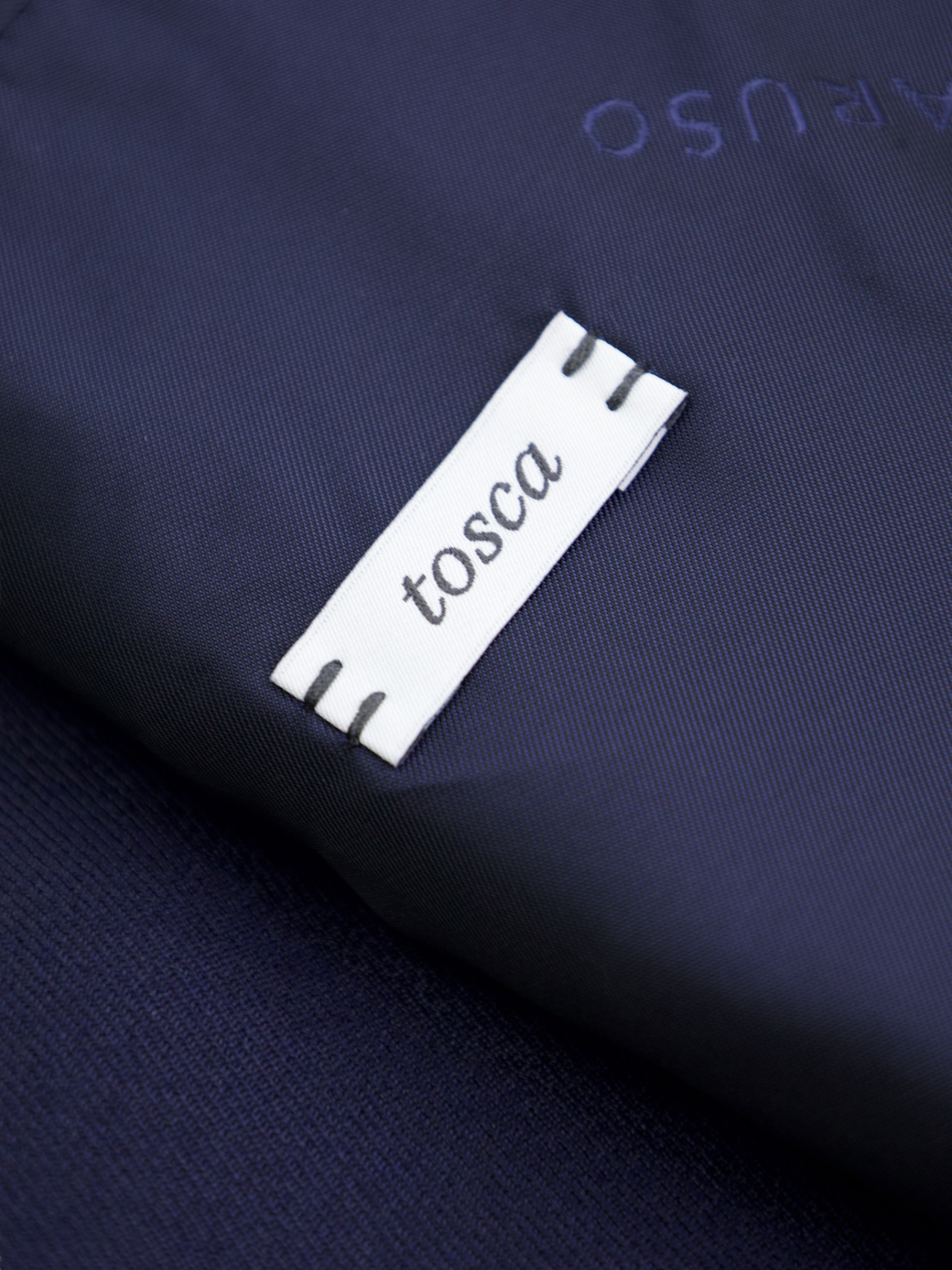 Caruso Navy Cashmere & Silk Twill Tosca Jacket