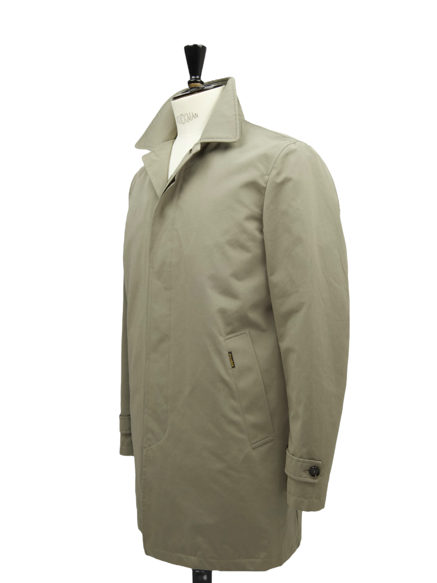 Moorer Stone Grey Water-repellent Carcoat