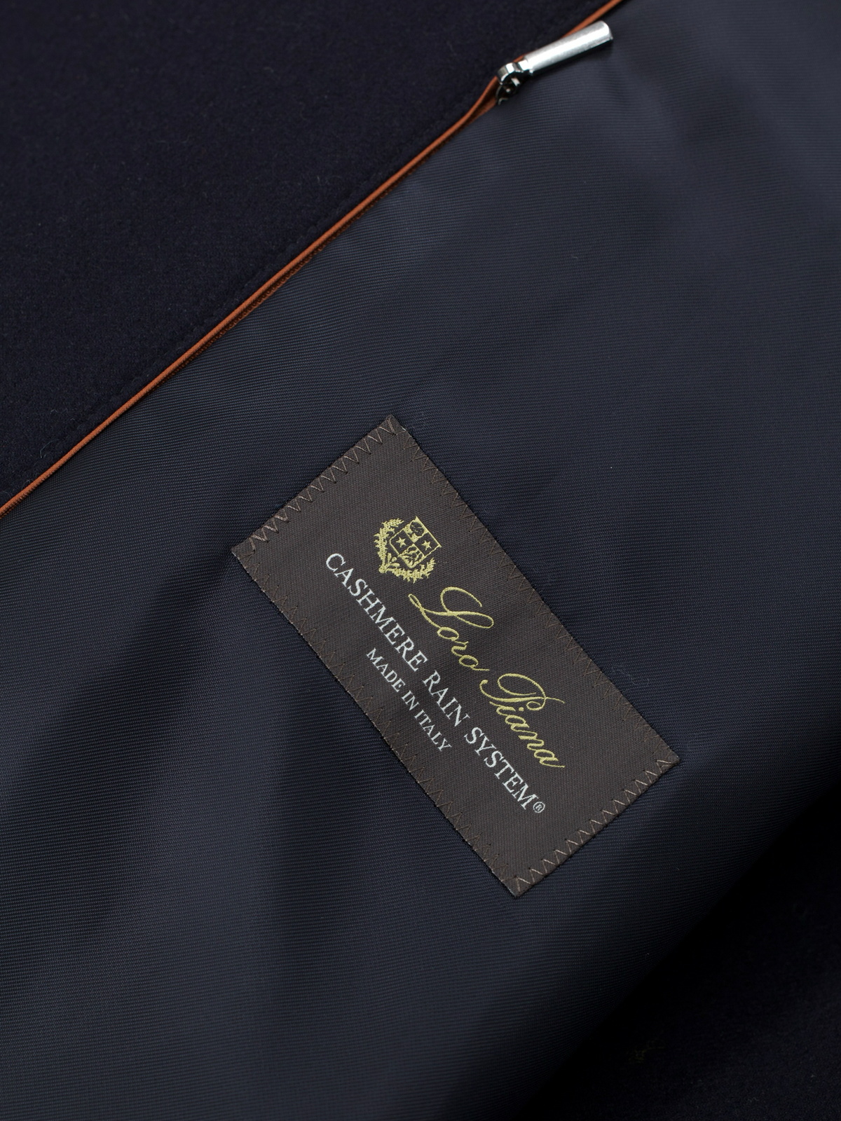 Loro Piana Deep Navy Cashmere Rain System Spagna Jacket