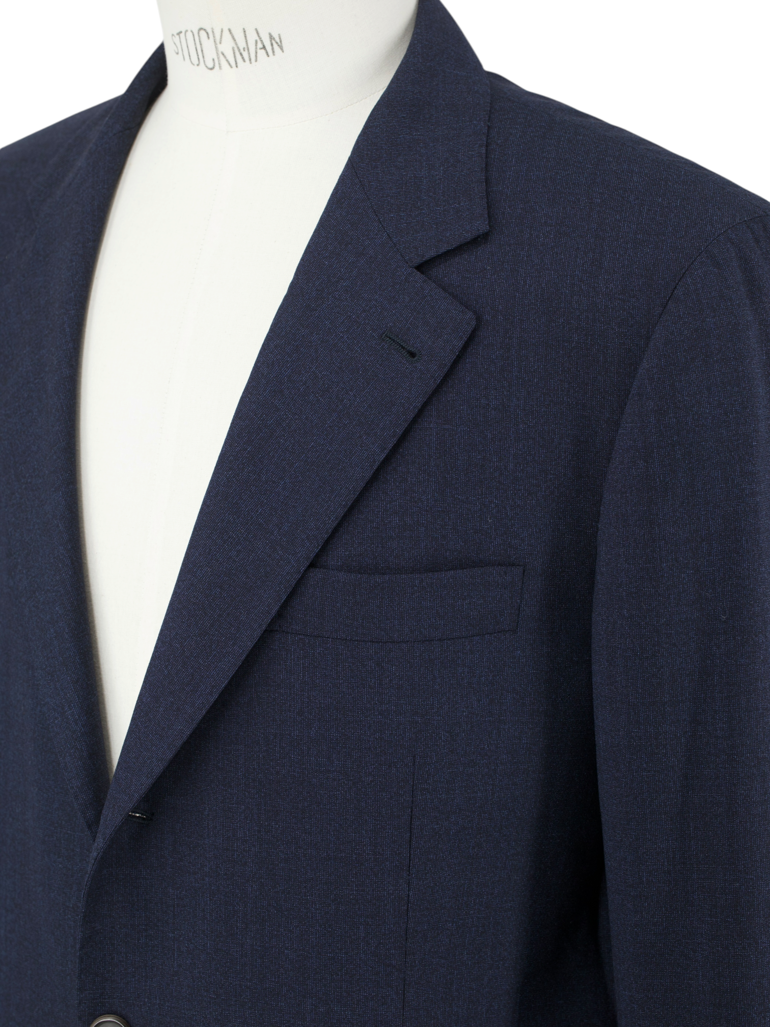 Brunello Cucinelli Dark Blue Wool-Blend Pinpoint Suit