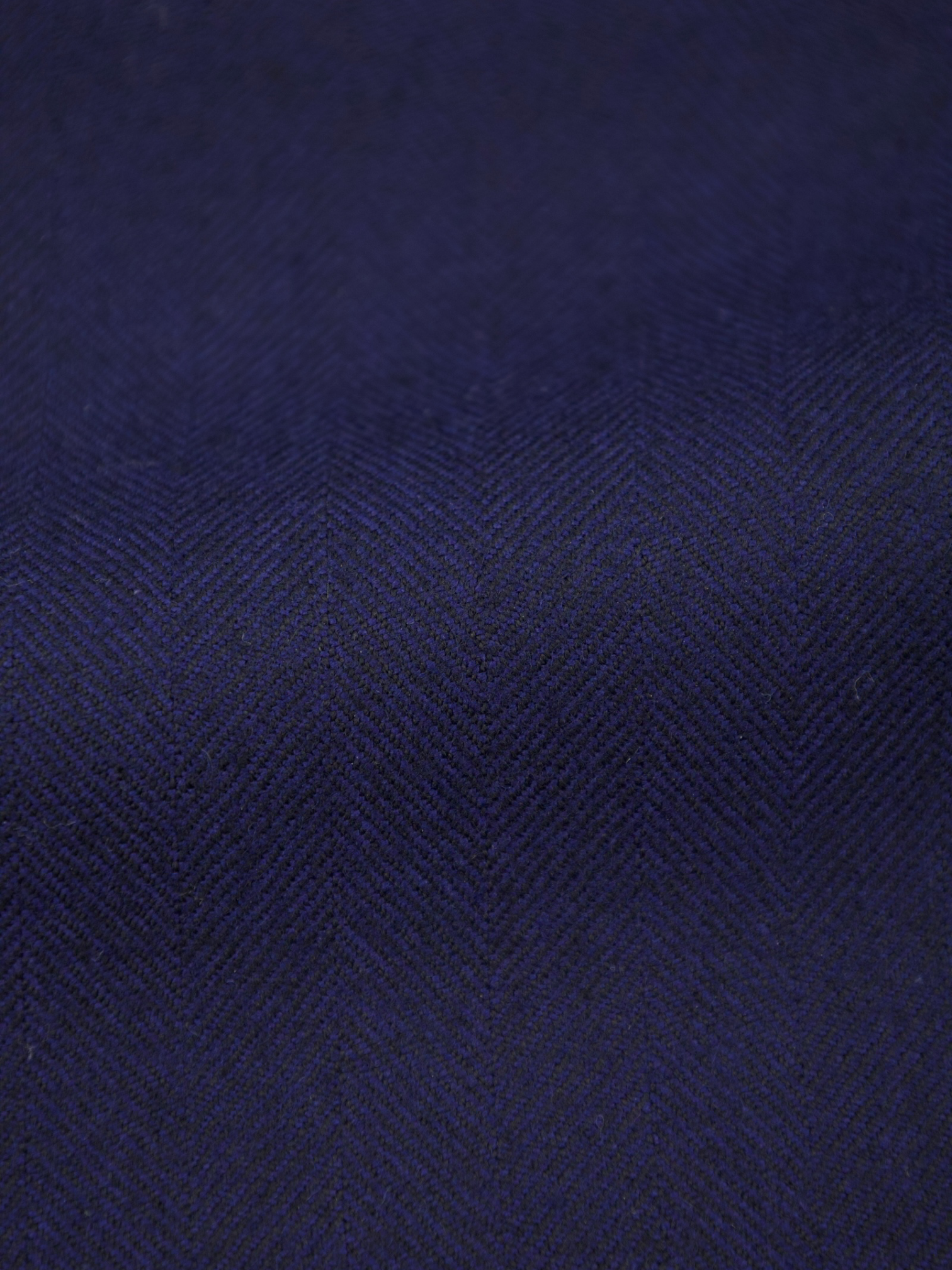 Corneliani Dark Blue Wool & Cashmere Herringbone Jacket